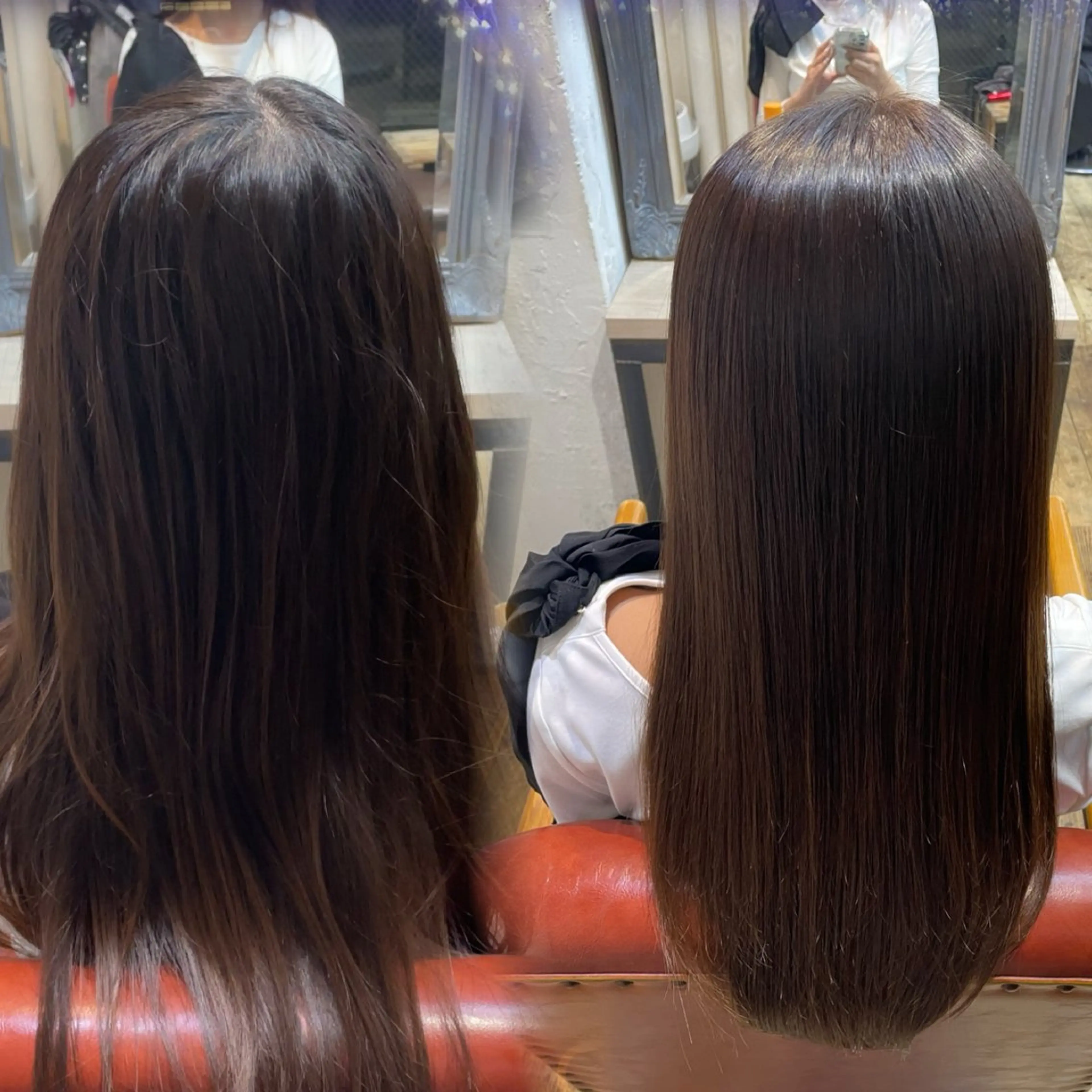 セミロング カラー 福士 未来のヘアスタイル