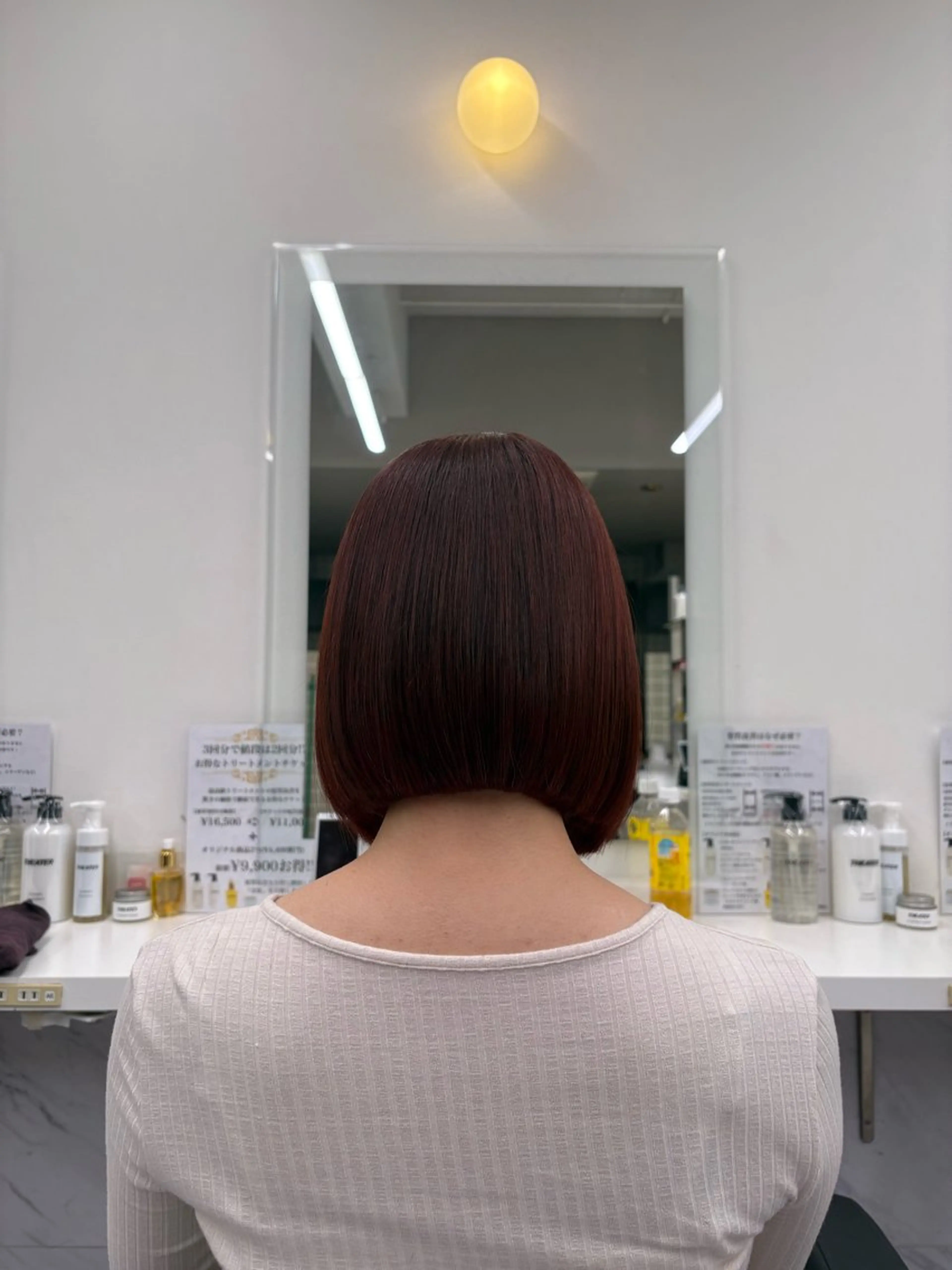 カラー カット ヘアカラー トリートメント 透明感ベージュ🤎 ナチュラルレイヤーのヘアスタイル