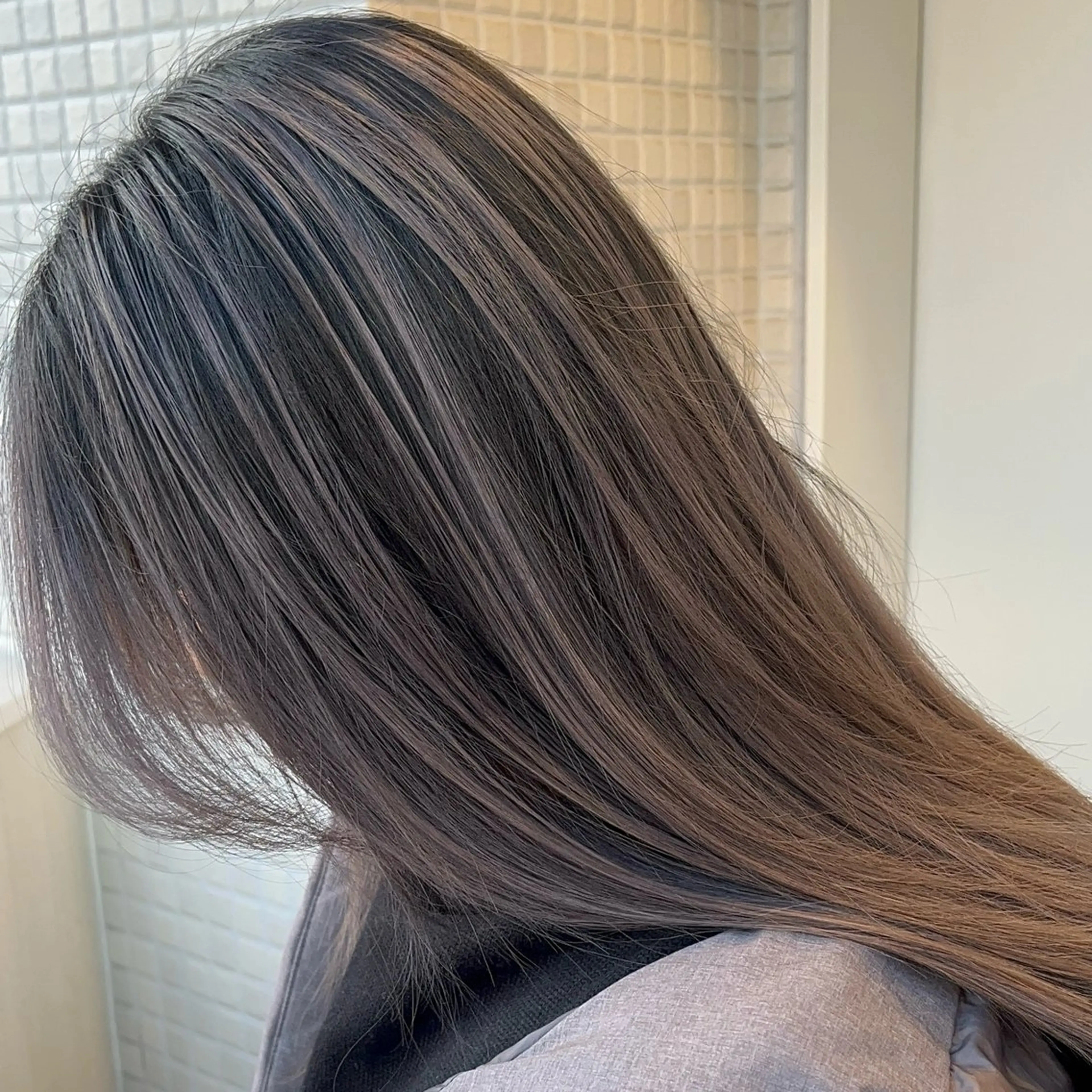 ロング カラー ヘアカラー トリートメント juhl/髪質改善/ 縮毛矯正/遠藤航平のヘアスタイル