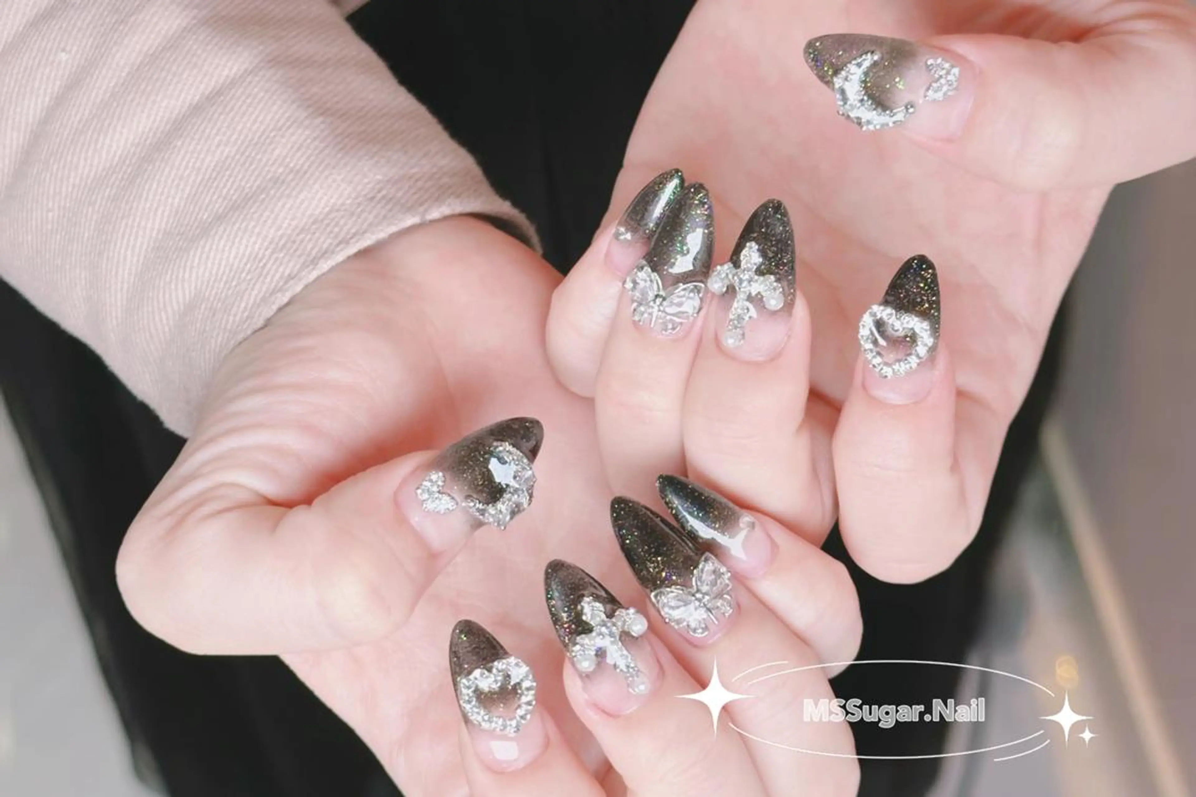 ネイル ロングネイル スカルプネイル ネイルチップ ワンホンネイル MSSugar Nailのネイルデザイン