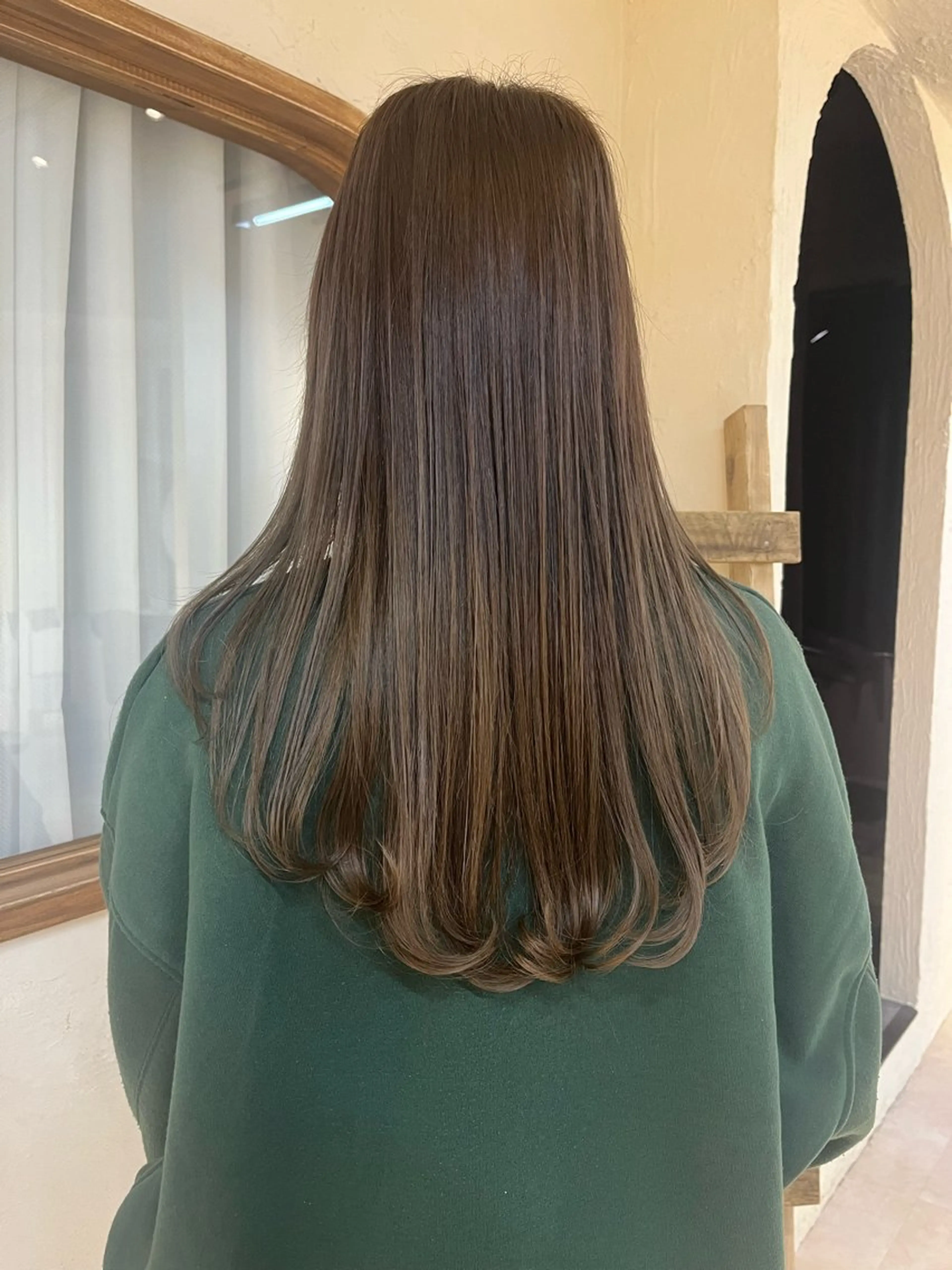カラー ブリーチ ブラウンカラー ダブルカラー ブリーチなしカラー 内山 あすかのヘアスタイル