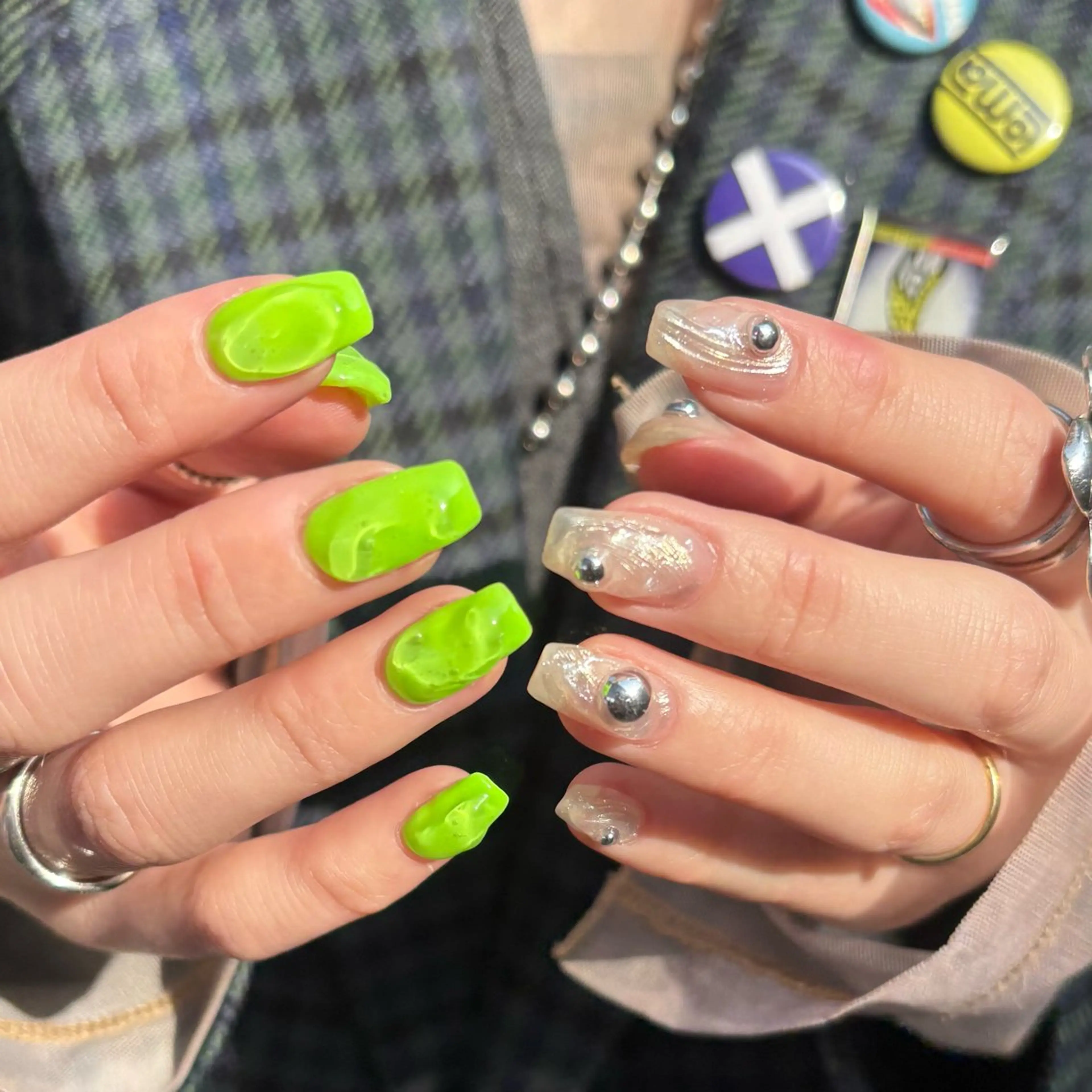 ネイル ハンドネイル カメレオン京橋🌻 草葉由佳のネイルデザイン