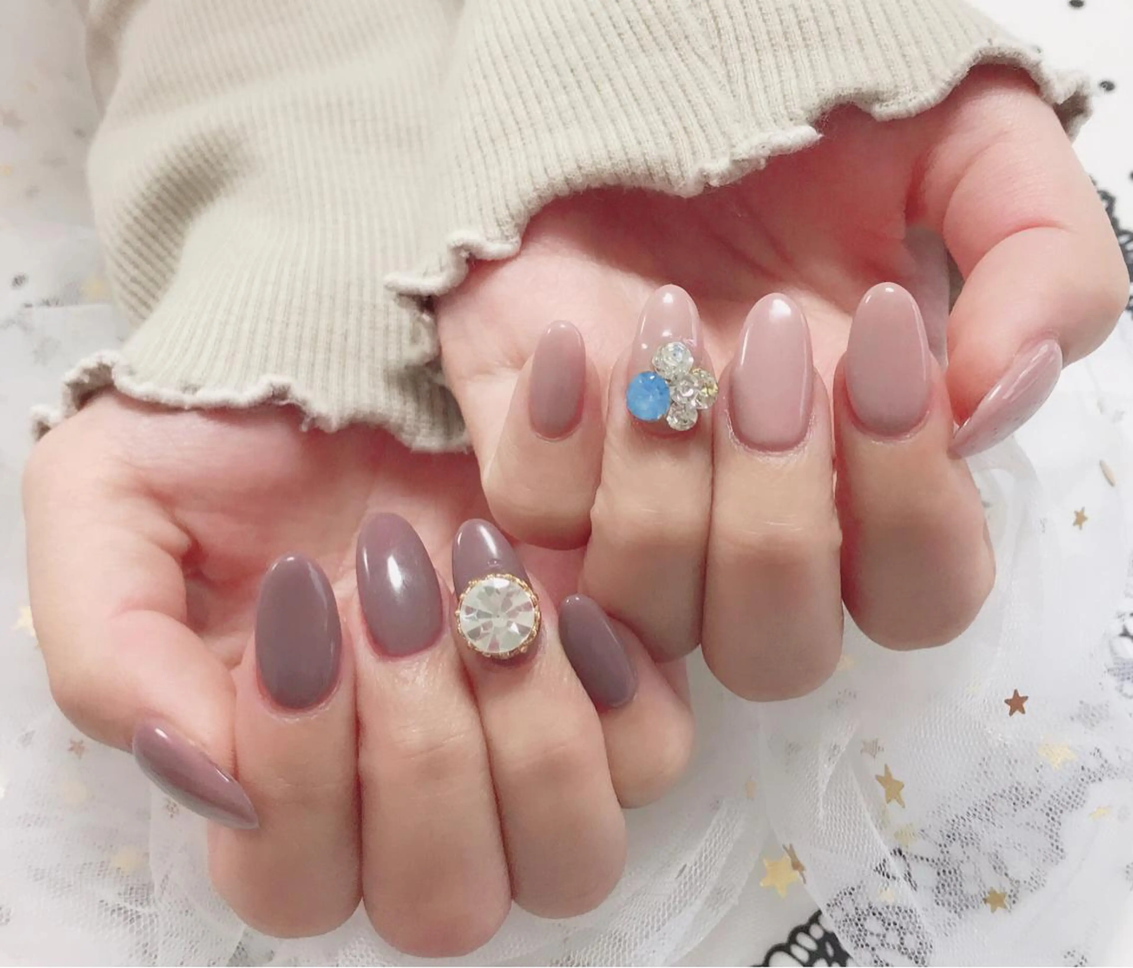 カラー ネイル Q Free nailsのネイルデザイン