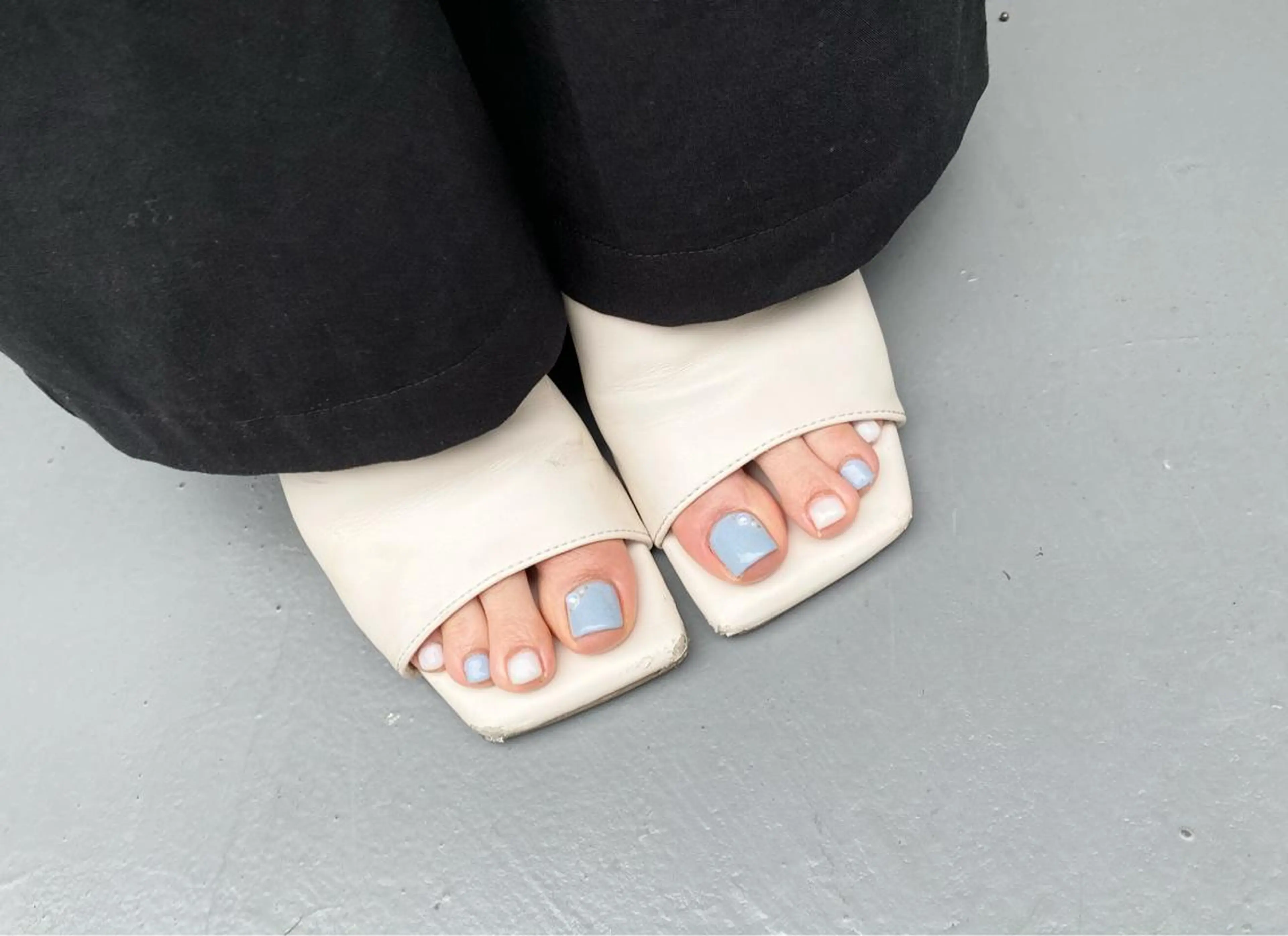 フットネイルシンプルコース🐾ワンカラーorラメグラの写真