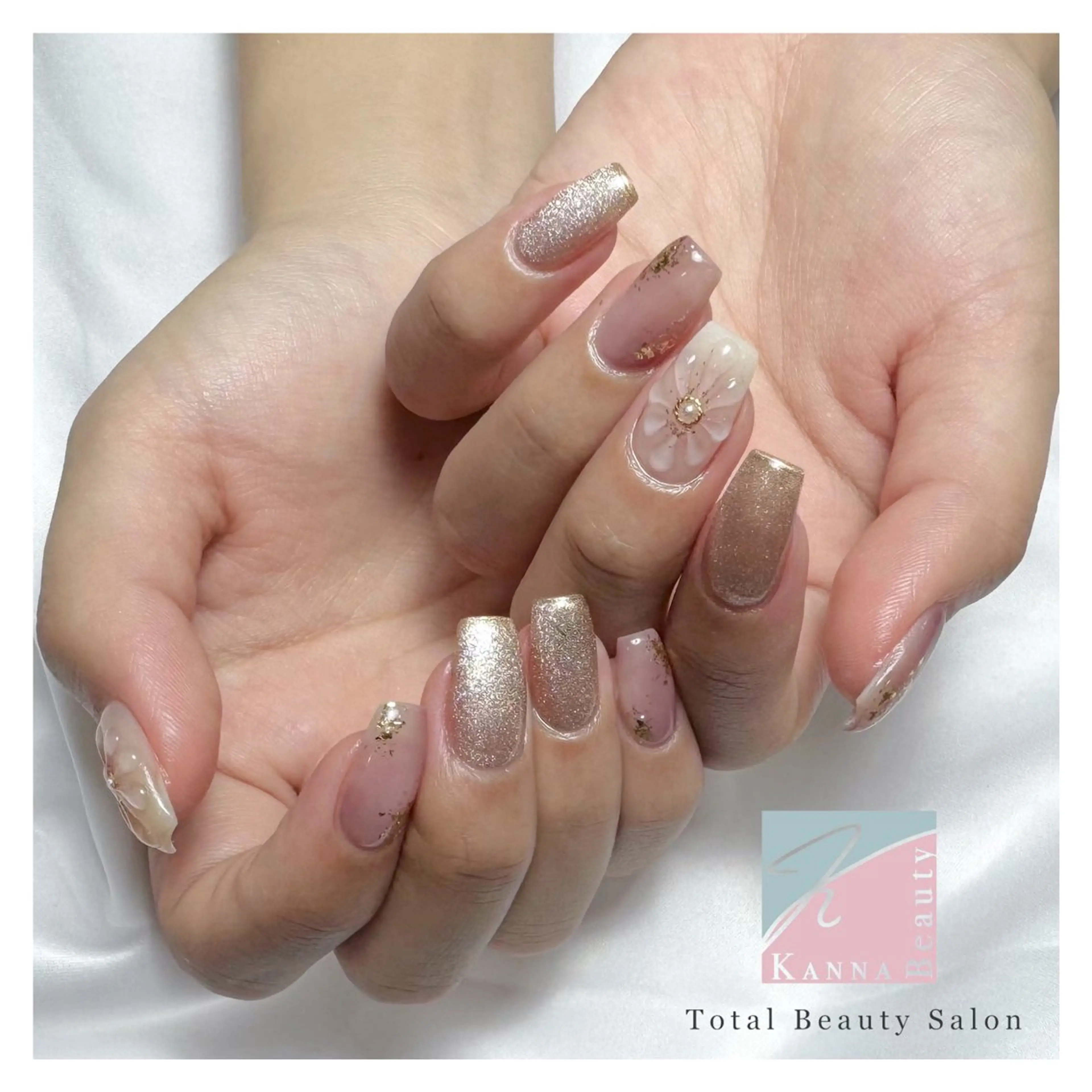 ネイル フットネイル ジェルネイル グラデーション キラキラネイル マグネットネイル ハンドネイル Kanna Yuki カンナユキのネイルデザイン