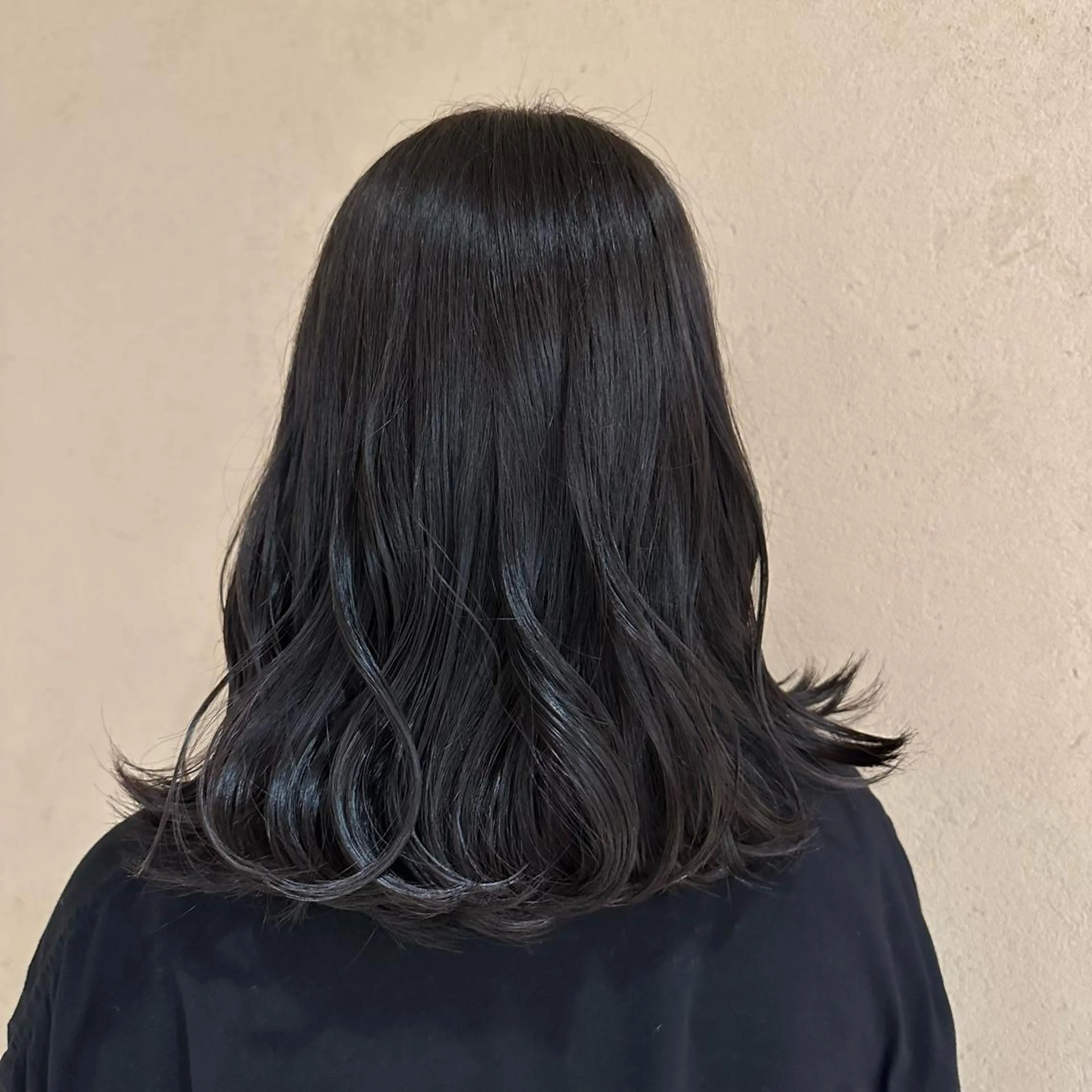 ミディアム カラー ヘアアレンジ 透明感カラー みなみ/韓国ボブ/ 韓国レイヤーのヘアスタイル