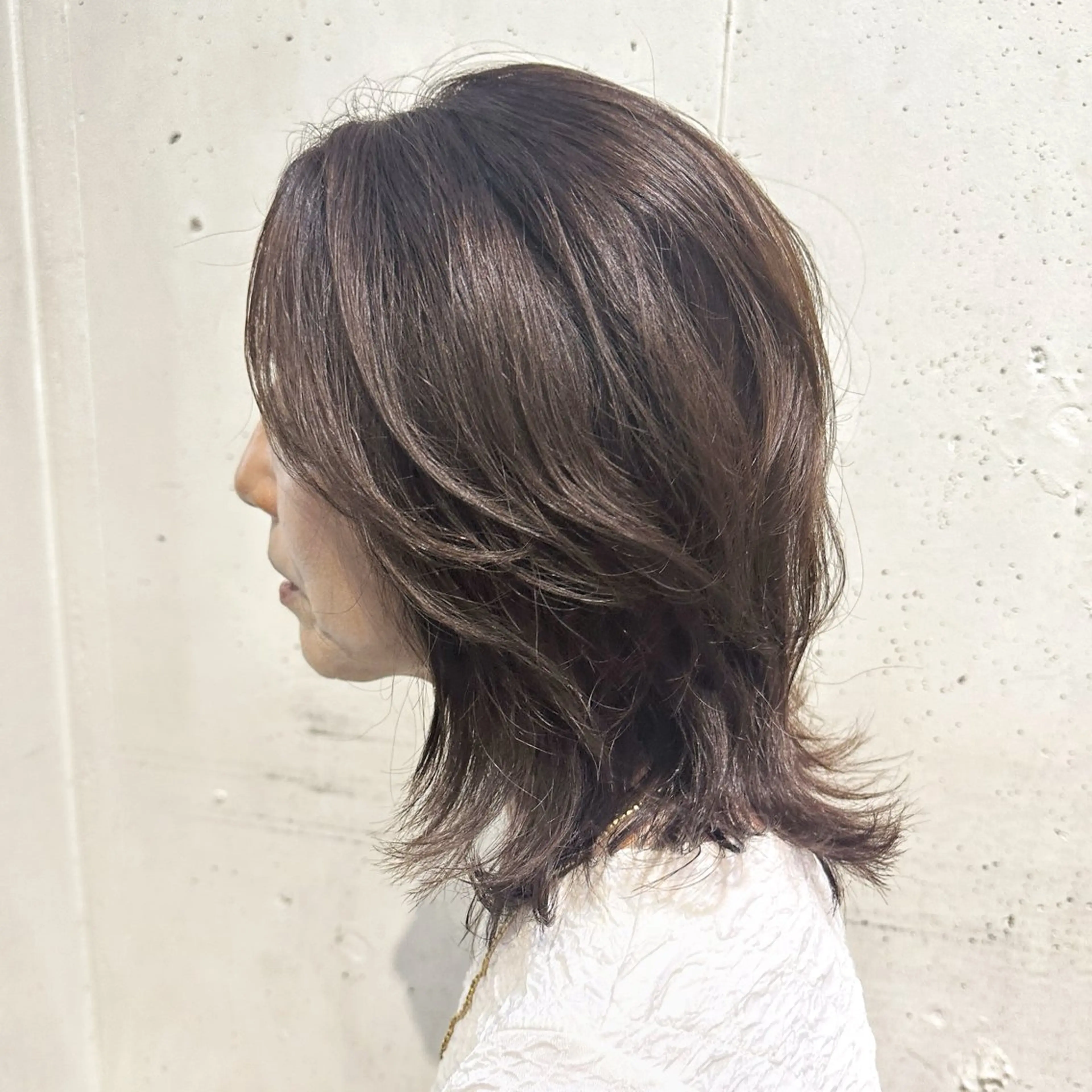 ミディアム カット ヘアカラー トリートメント ボブ/ショート /服部ルミナ🔅のヘアスタイル