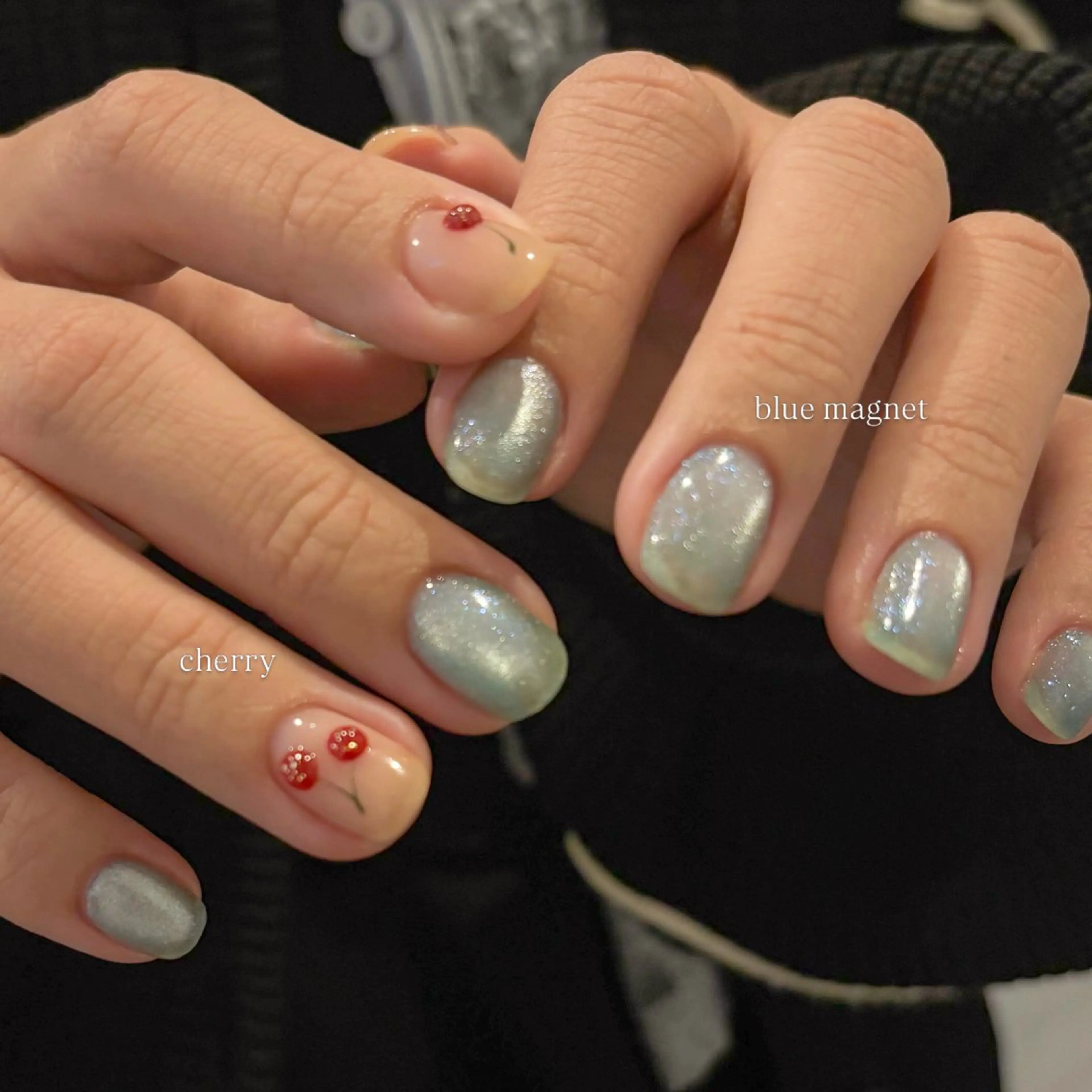 ネイル マグネットネイル ハンドネイル IZUMIꕤnail 堺筋本町｜心斎橋のネイルデザイン