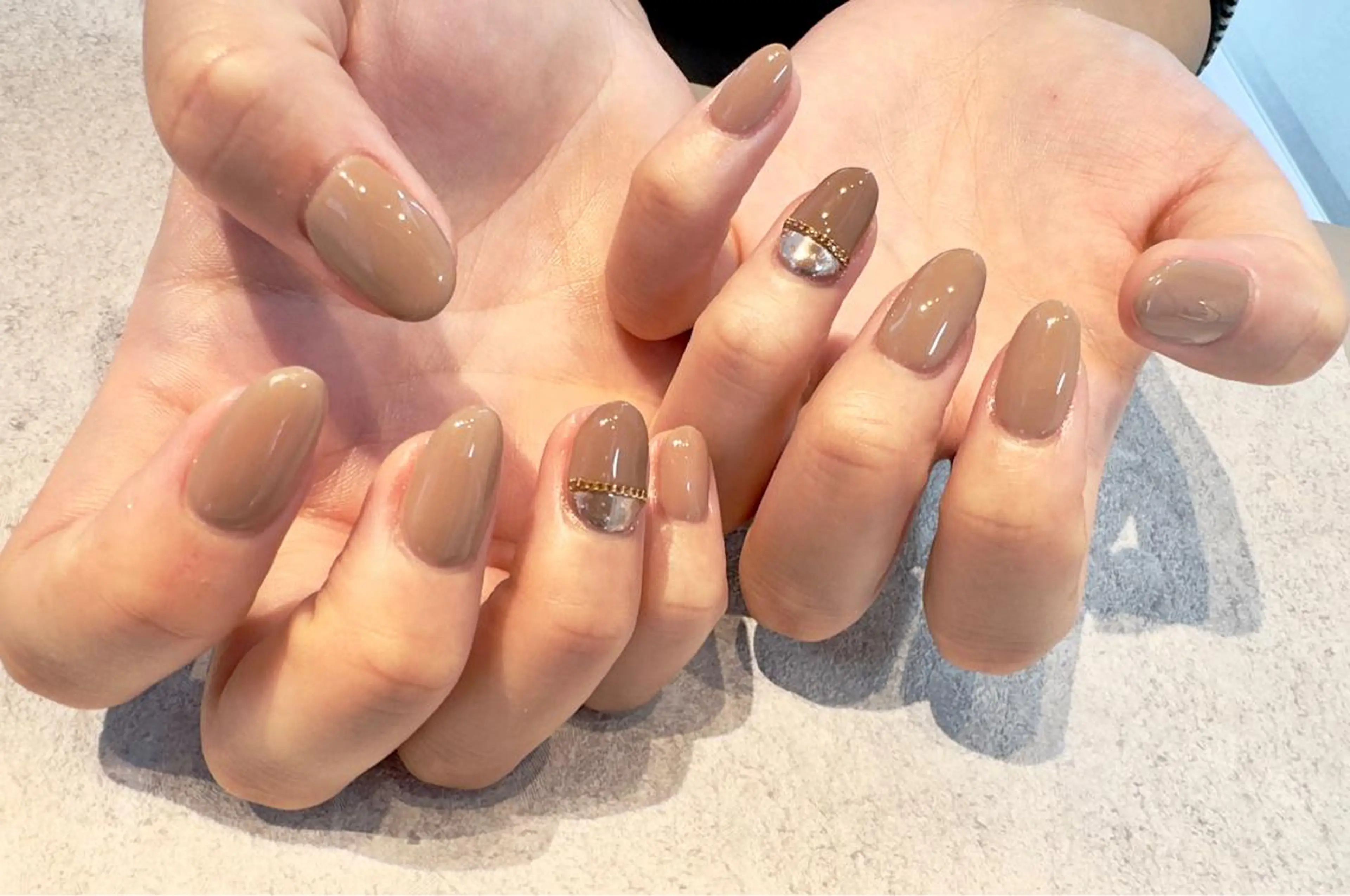 ネイル ミラーネイル ワンカラーネイル ハンドネイル Baden Nail ﾊﾞ-ﾃﾞﾝ ﾈｲﾙのネイルデザイン