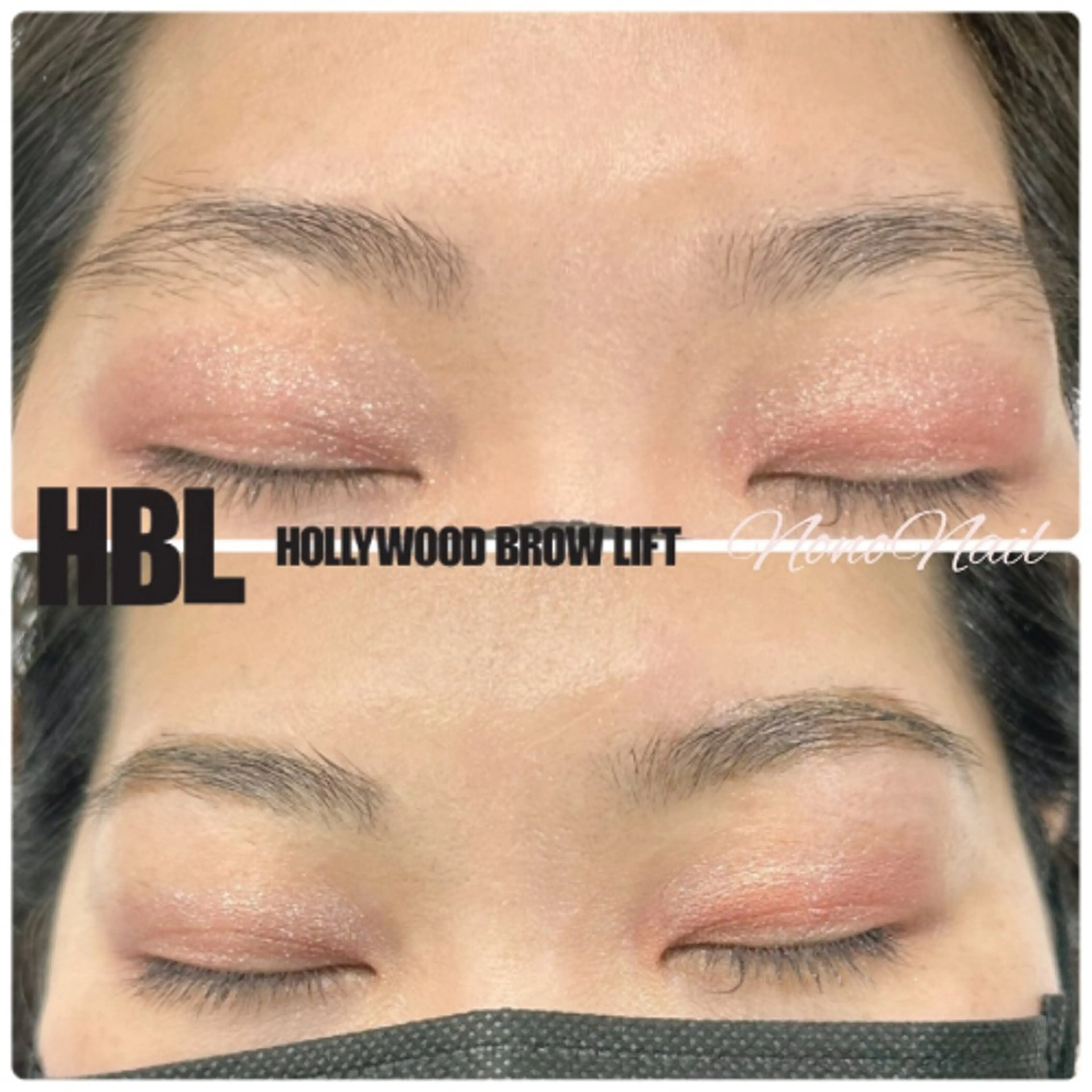 アイブロウ ハリウッドブロウリフト Nono Nail ノノネイルのネイルデザイン