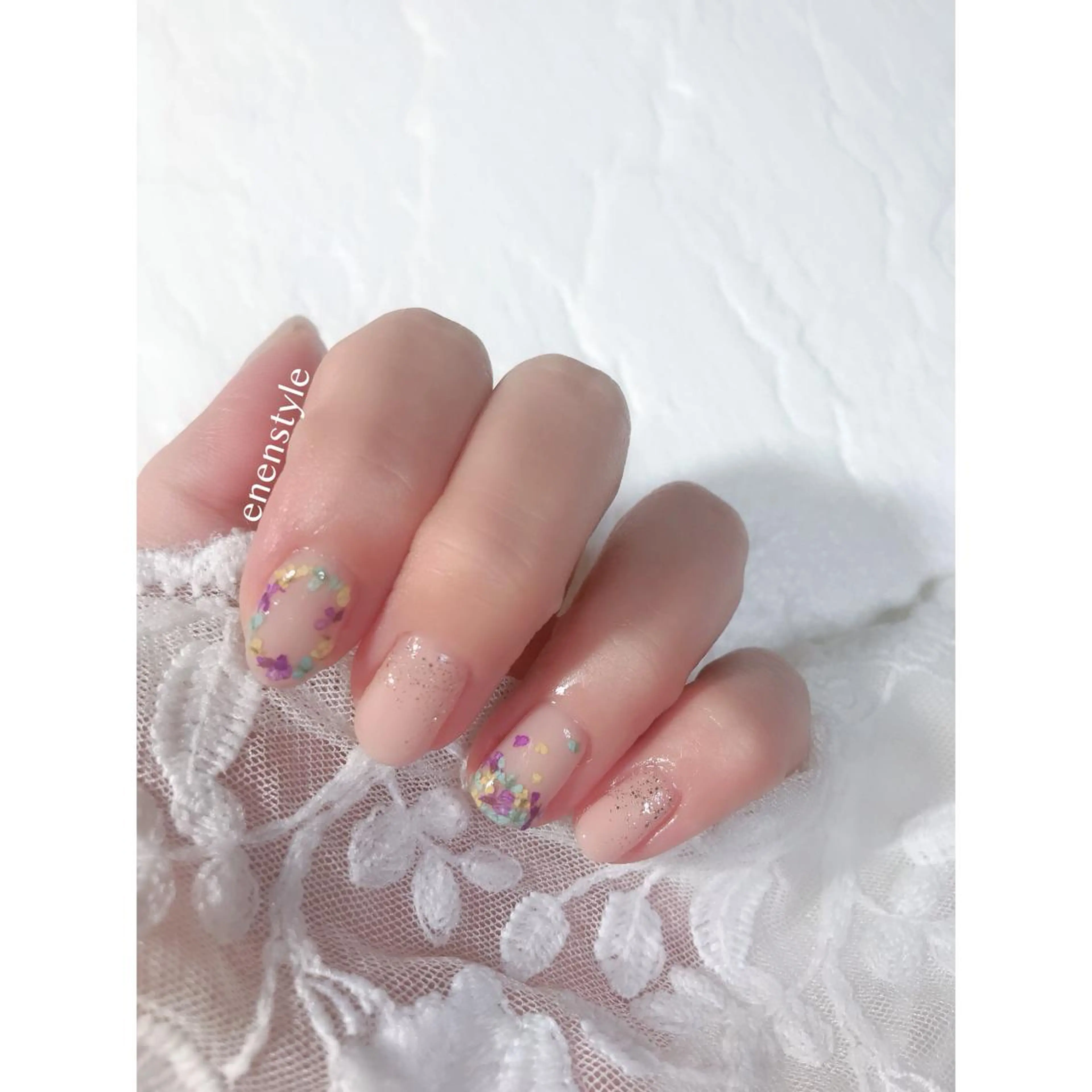 ネイル フラワーネイル ハンドネイル 👑enen style👑のネイルデザイン