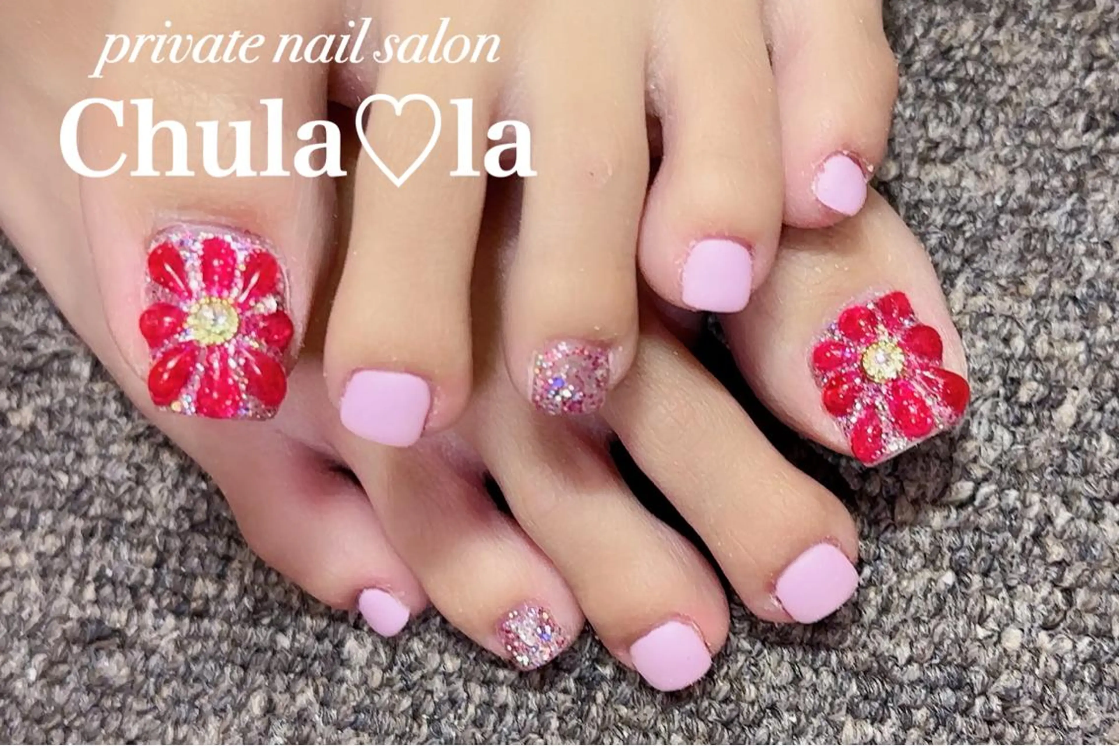 ネイル マットネイル フットネイル Chula♡la 豊見城市高安のネイルデザイン