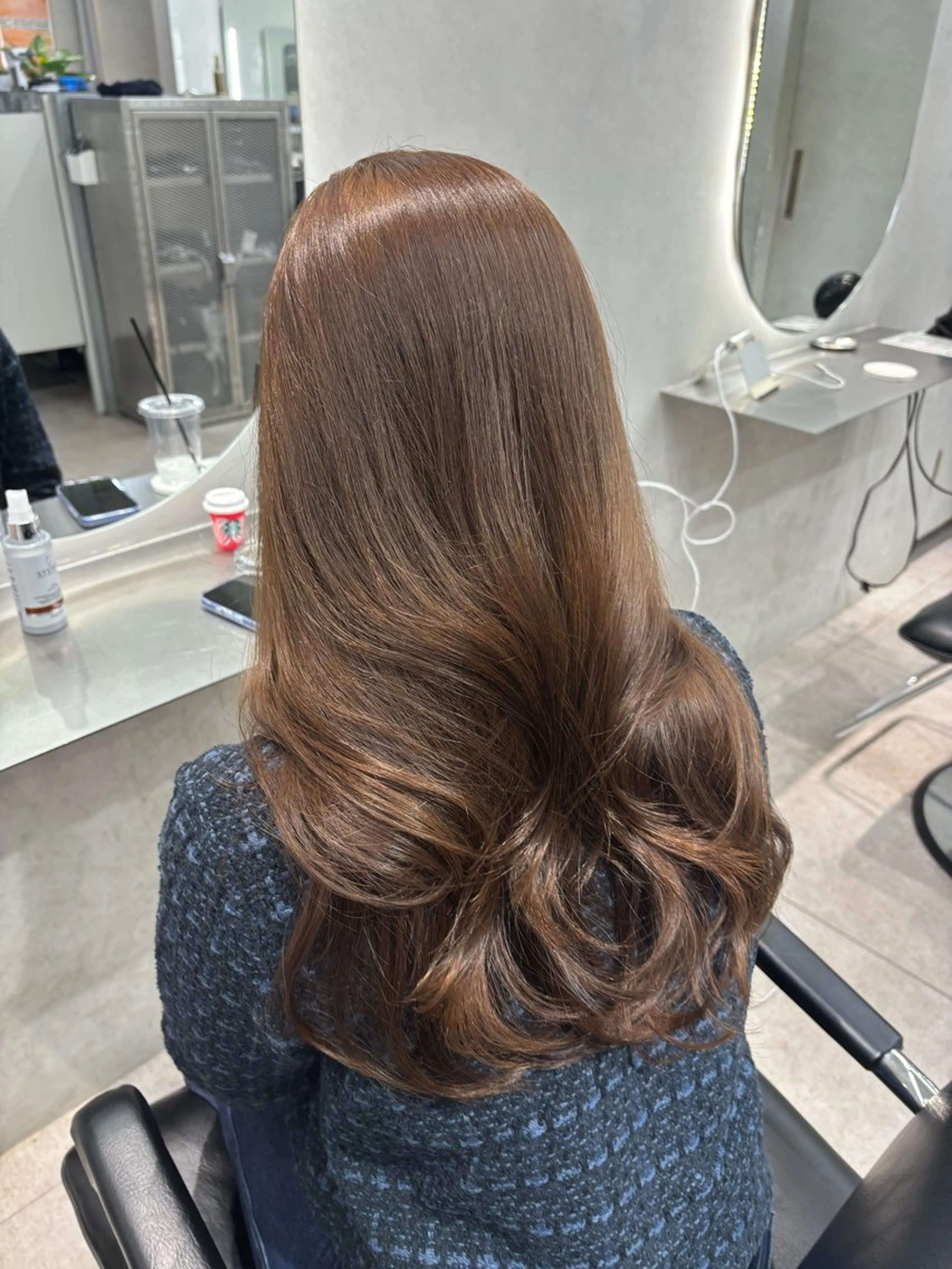 ロング カラー ヘアアレンジ ヘアカラー トリートメント 韓国レイヤーカット/ 髪質改善/郷家拓斗のヘアスタイル