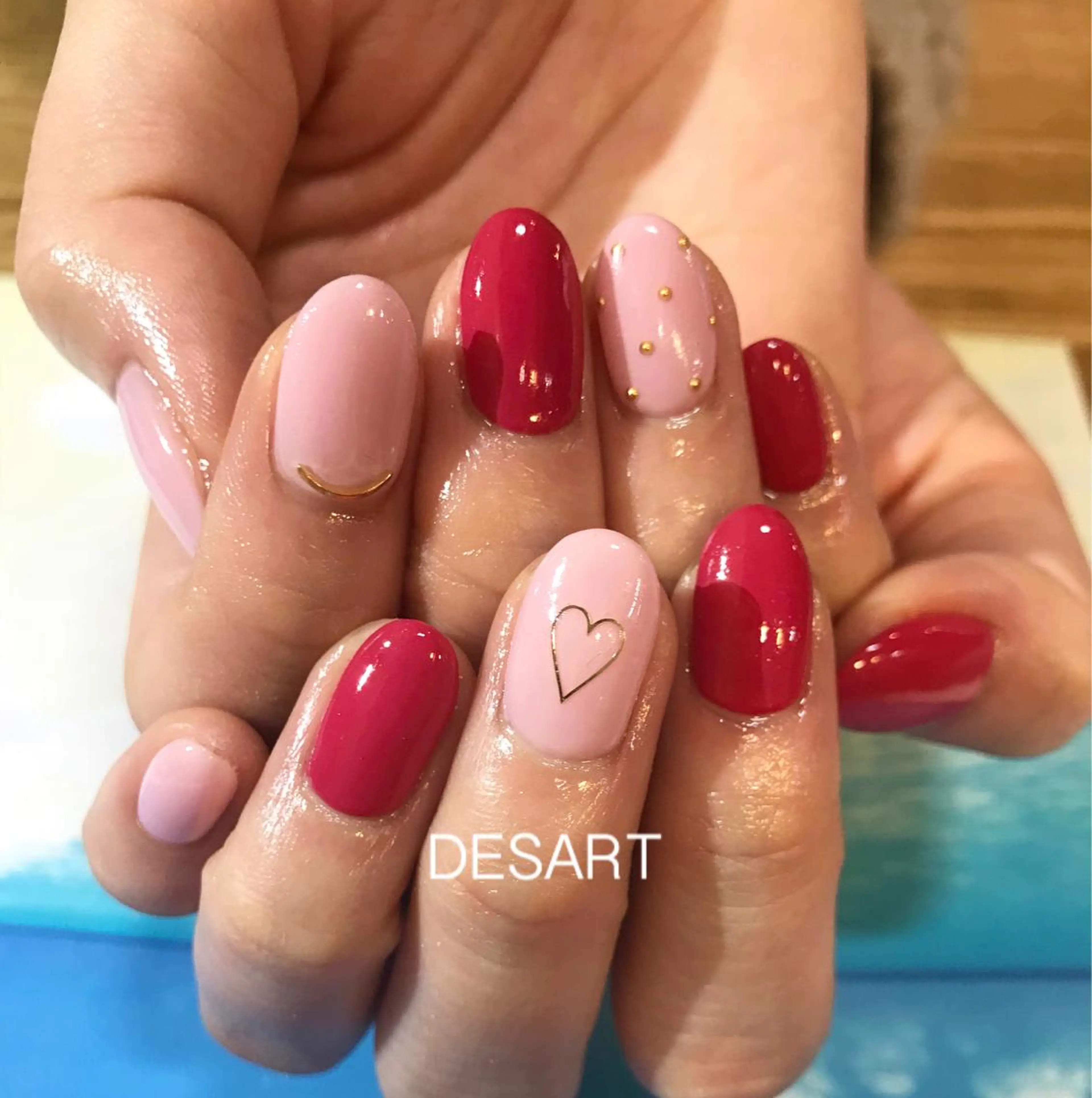 ネイル ピンク ”salon" そりまちゆうこのネイルデザイン