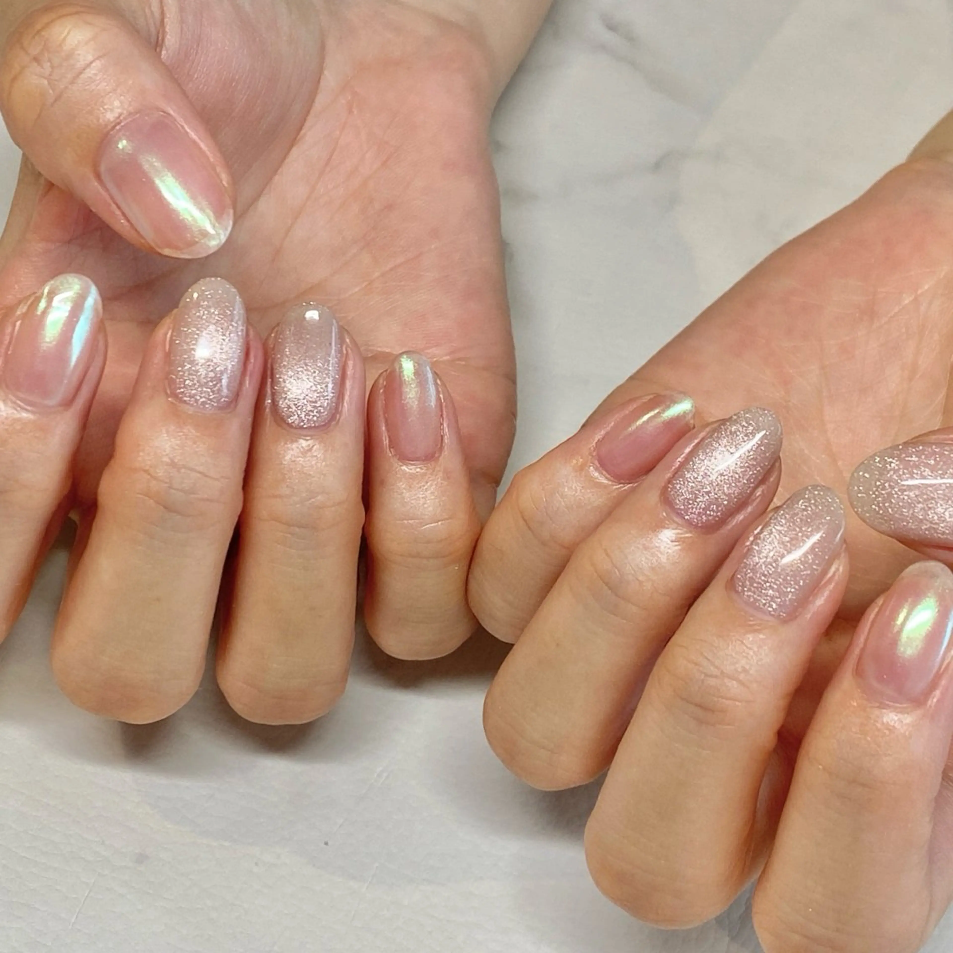 ネイル オーロラネイル マグネットネイル Loca.nails Kasumiのネイルデザイン