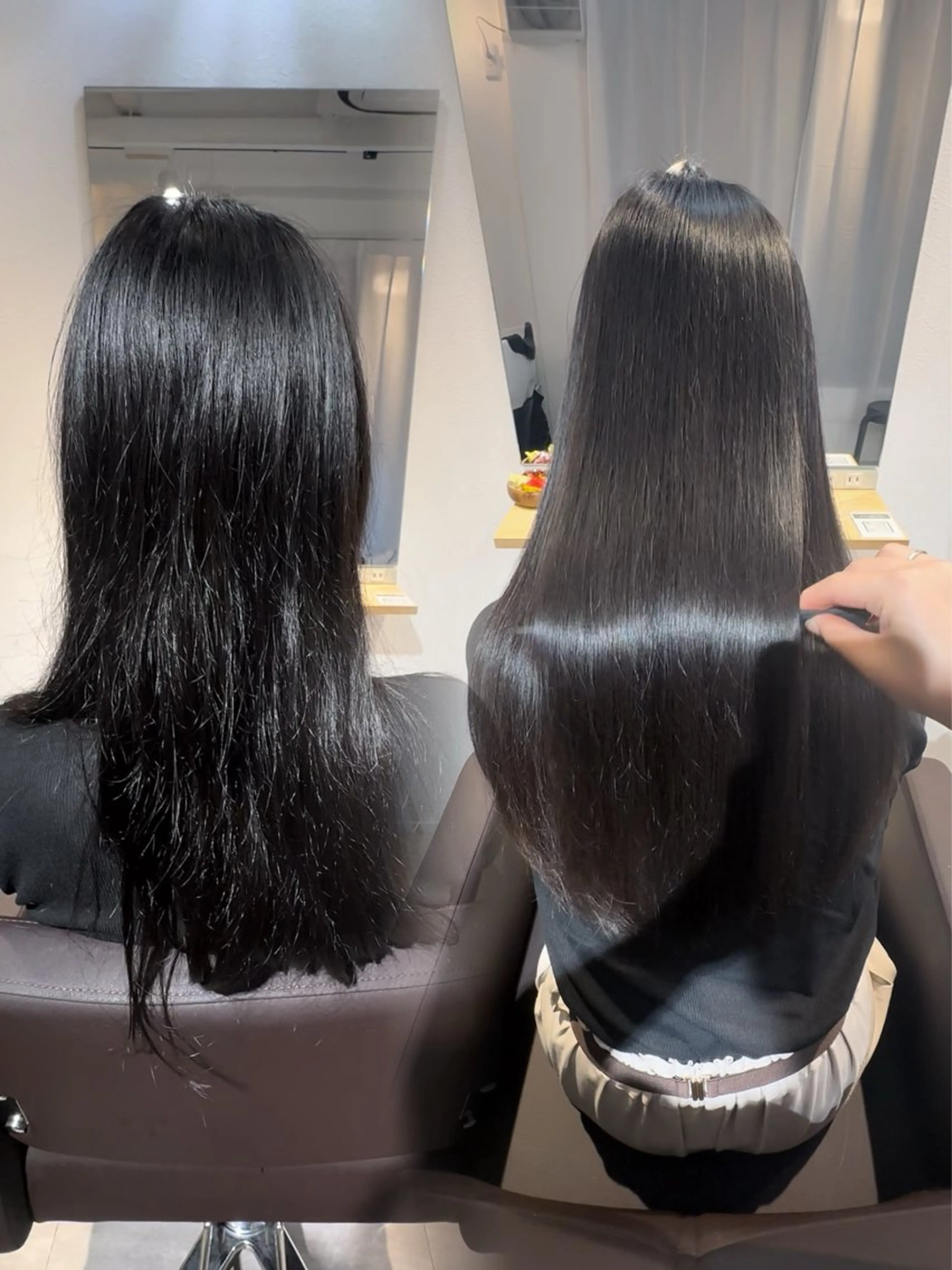 【最高級の美髪】縮毛矯正+ecla髪質改善TR🌟メンテナンスカット付き✂︎の写真