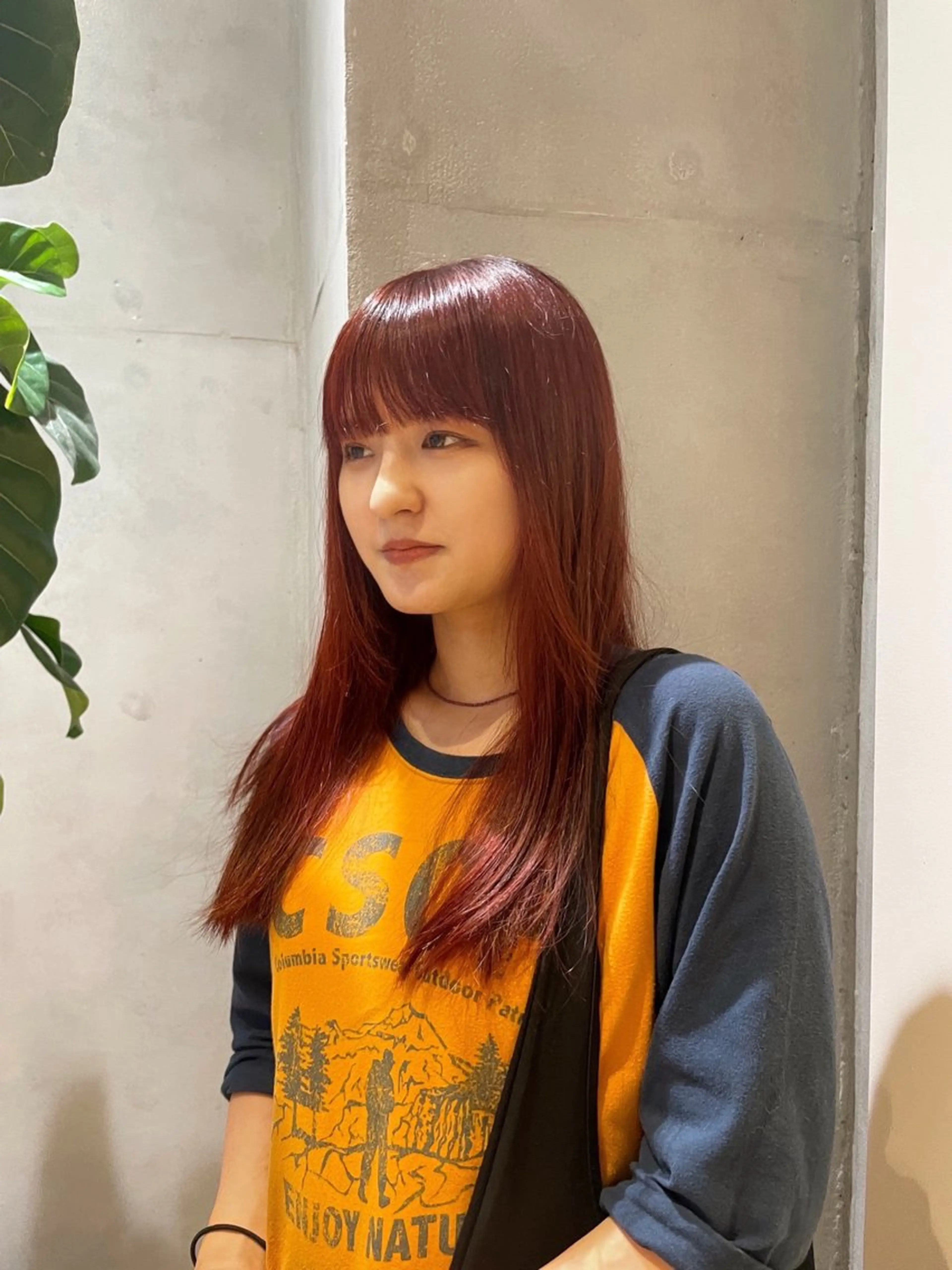 カラー オレンジ 🐣Say.ree ひらいで ななみ🐣のヘアスタイル