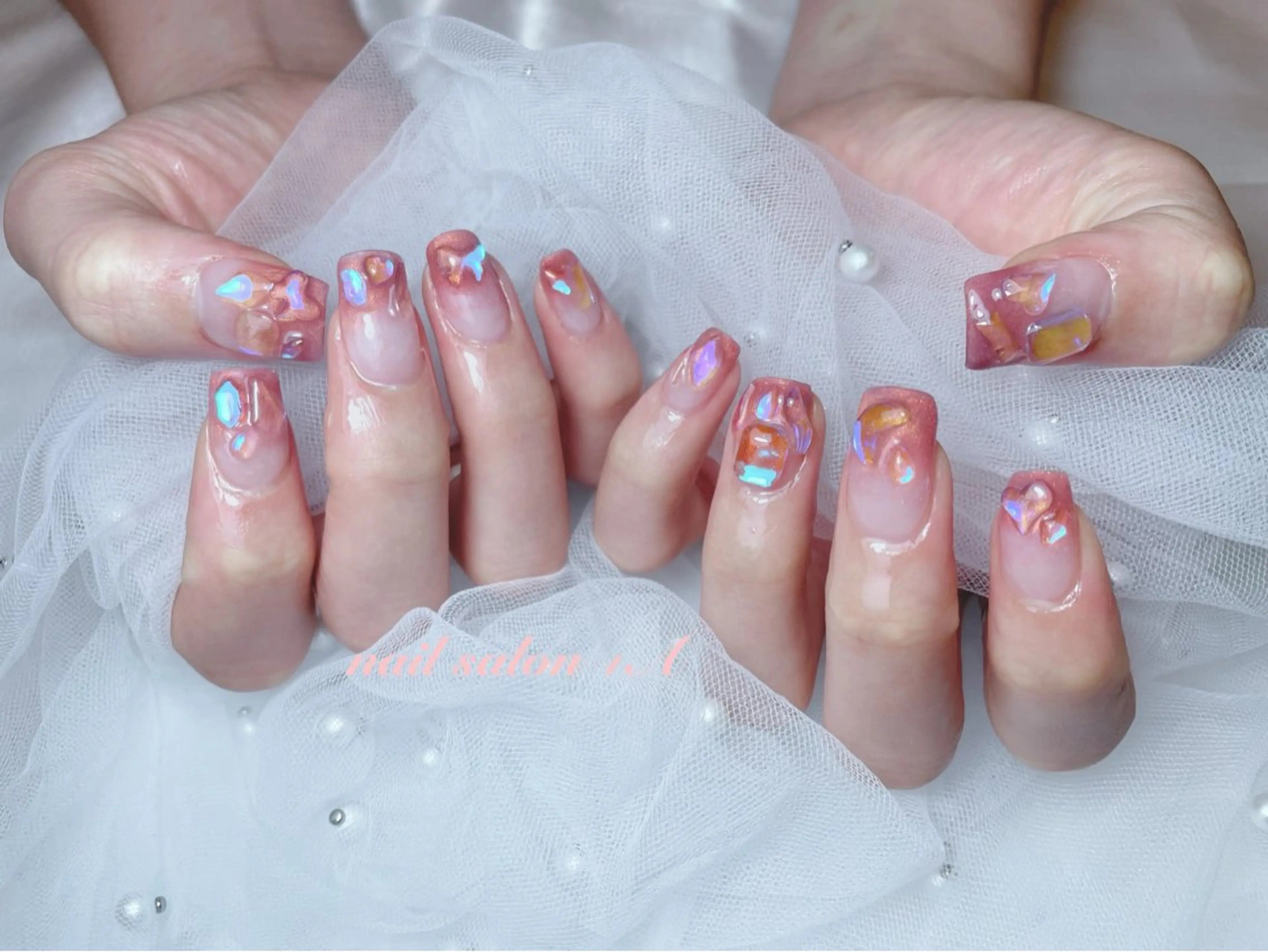 セミロング ハンドネイル Nail Salon +Aのネイルデザイン
