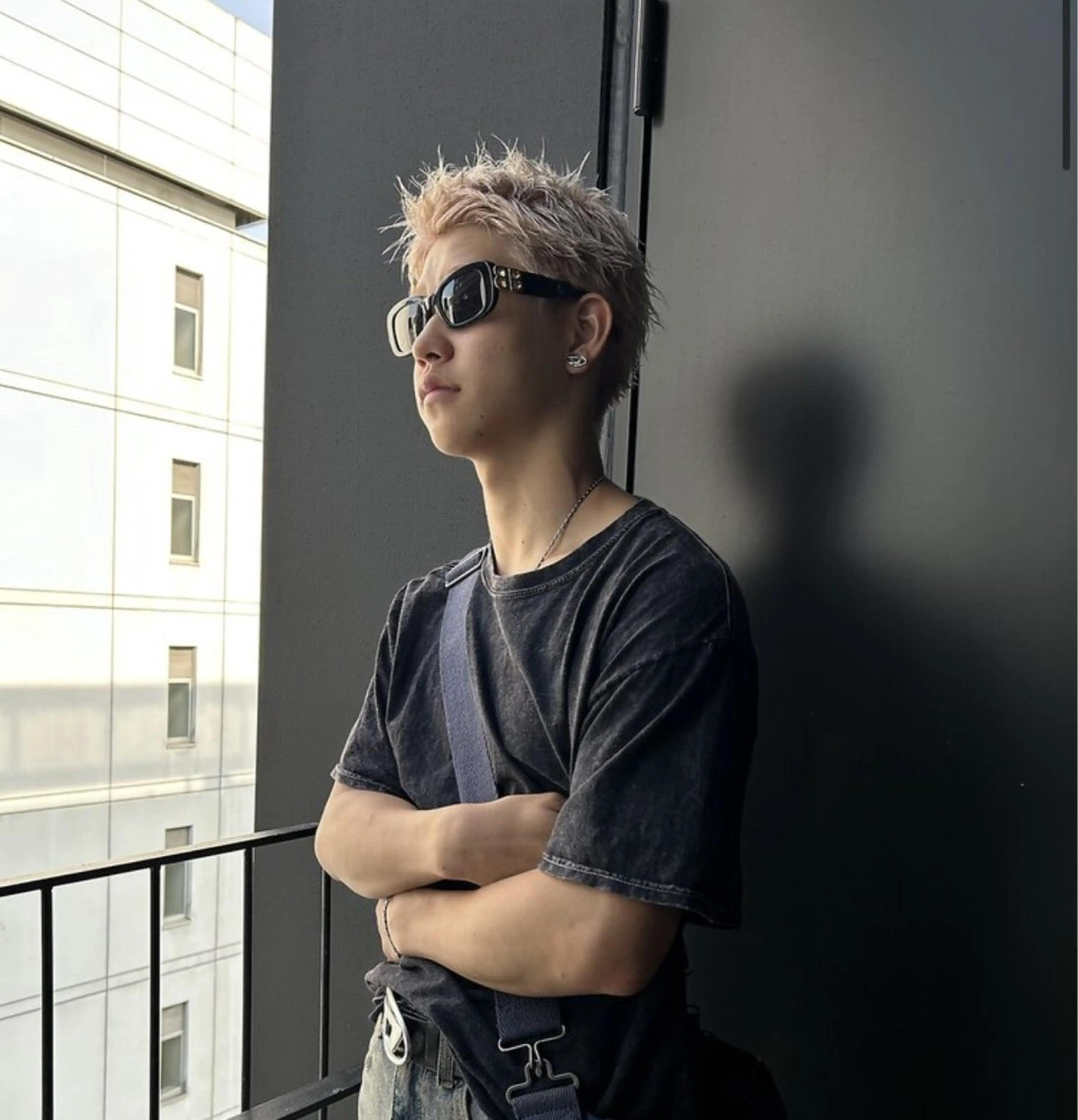 ショート カラー メンズ カット ヘアカラー 👑メンズパーマ屋 👑/栄/馬場斗生のヘアスタイル