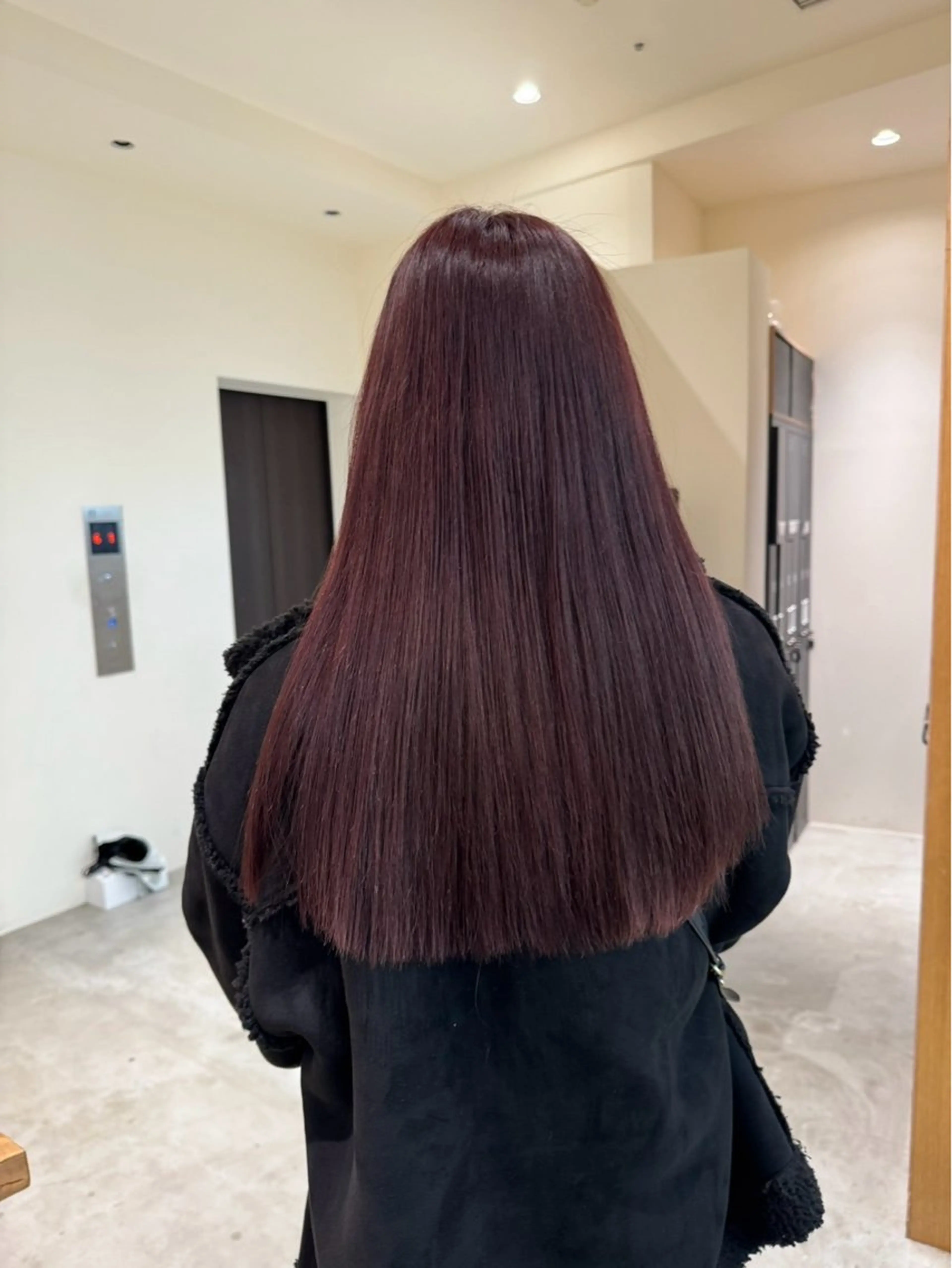 ロング カラー ボルドーカラー 銀座No.1ショート 似合わせカット/といのヘアスタイル