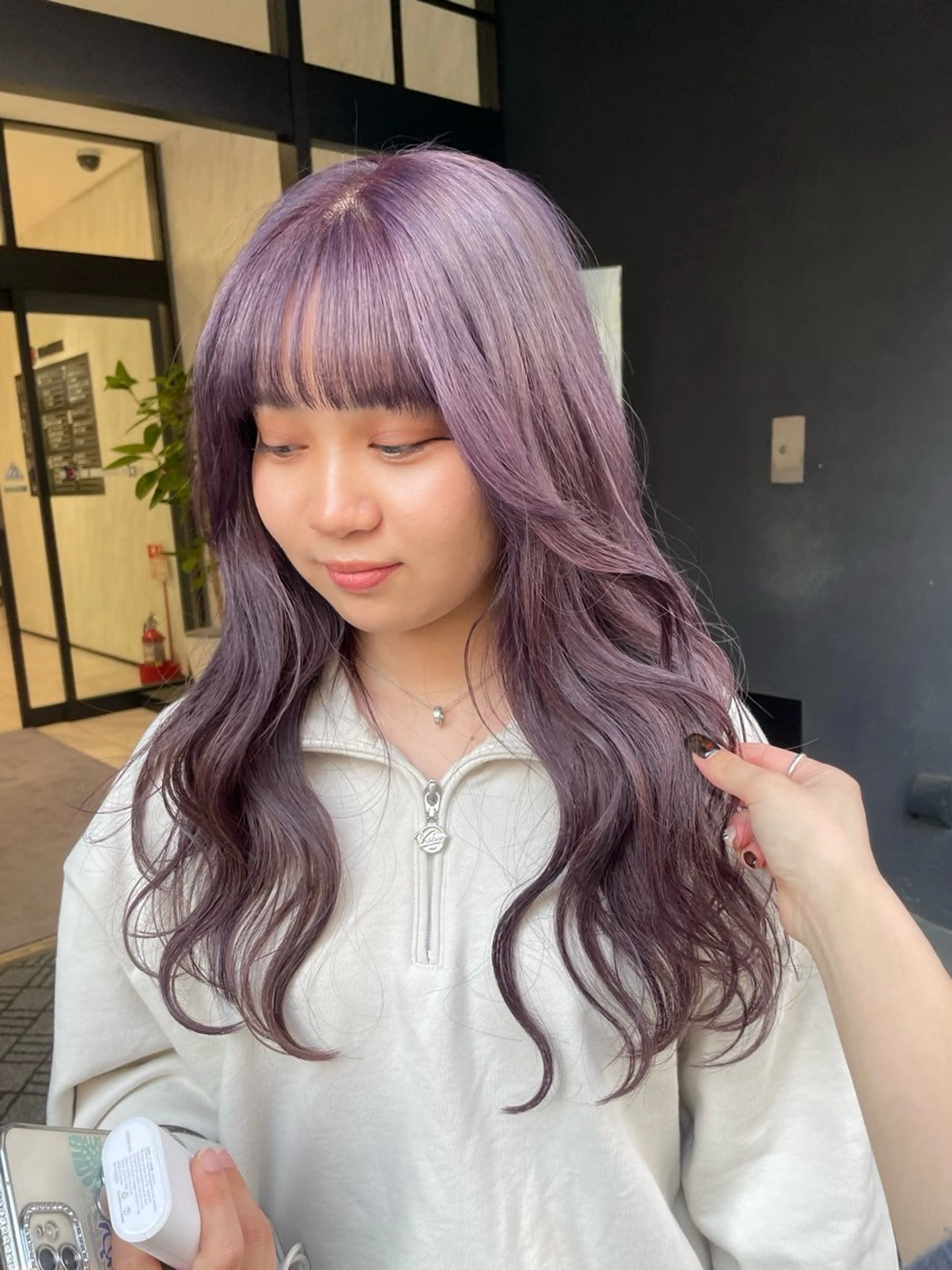 ロング Neale. ナナカのヘアスタイル