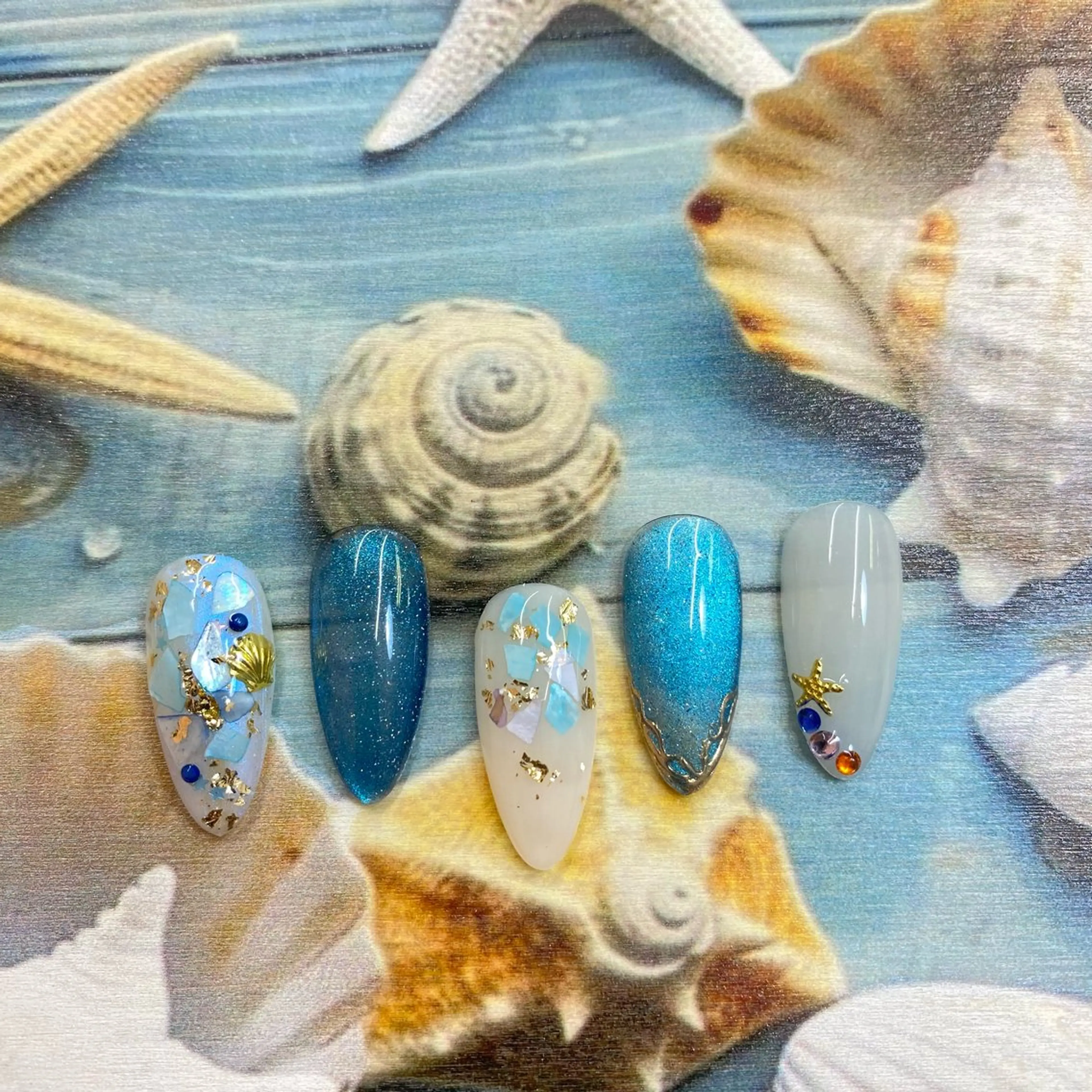 ネイル ハンドネイル AngelChris ビューティーサロン琳のネイルデザイン