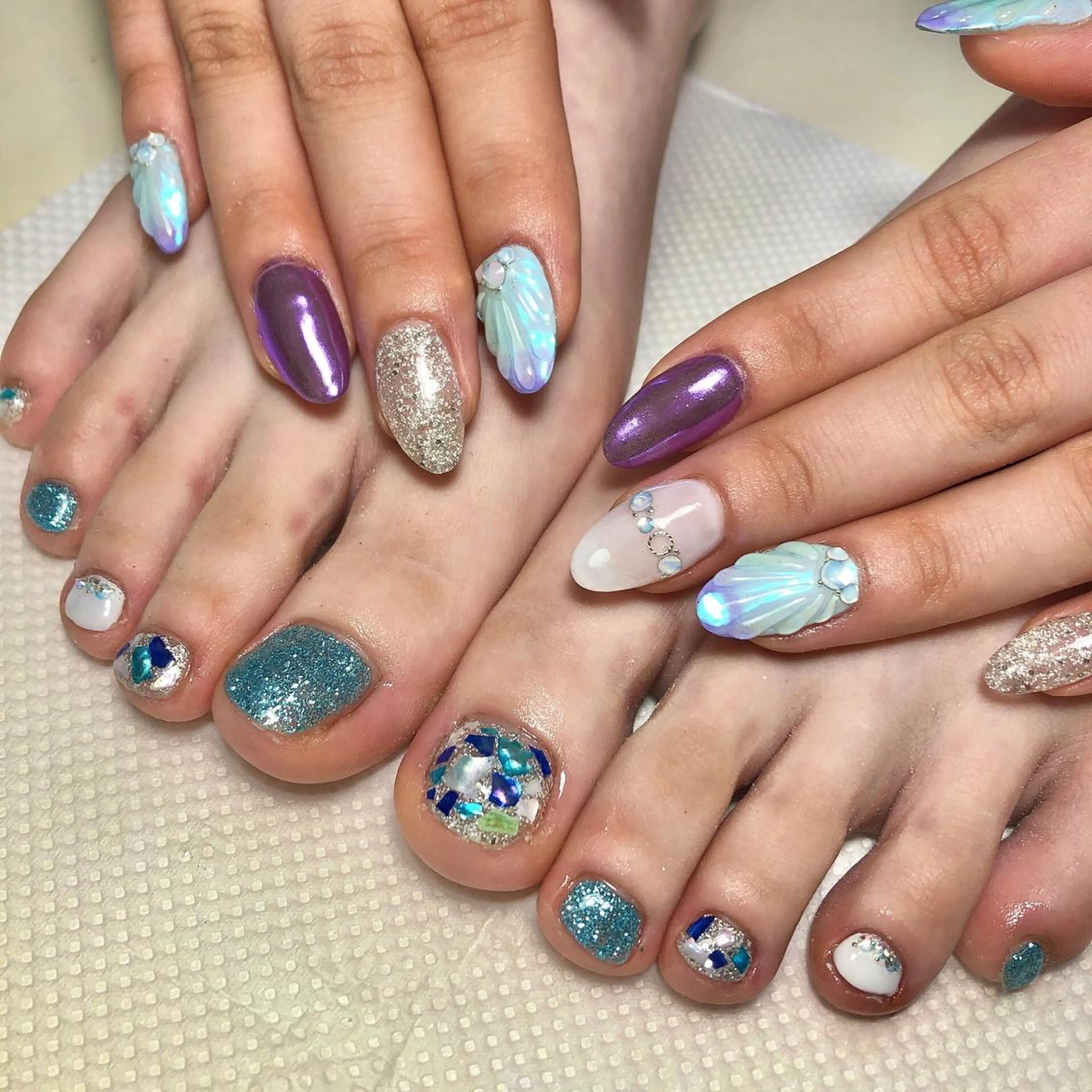 ネイル フットネイル ジェルネイル スカルプネイル しば まなみのネイルデザイン