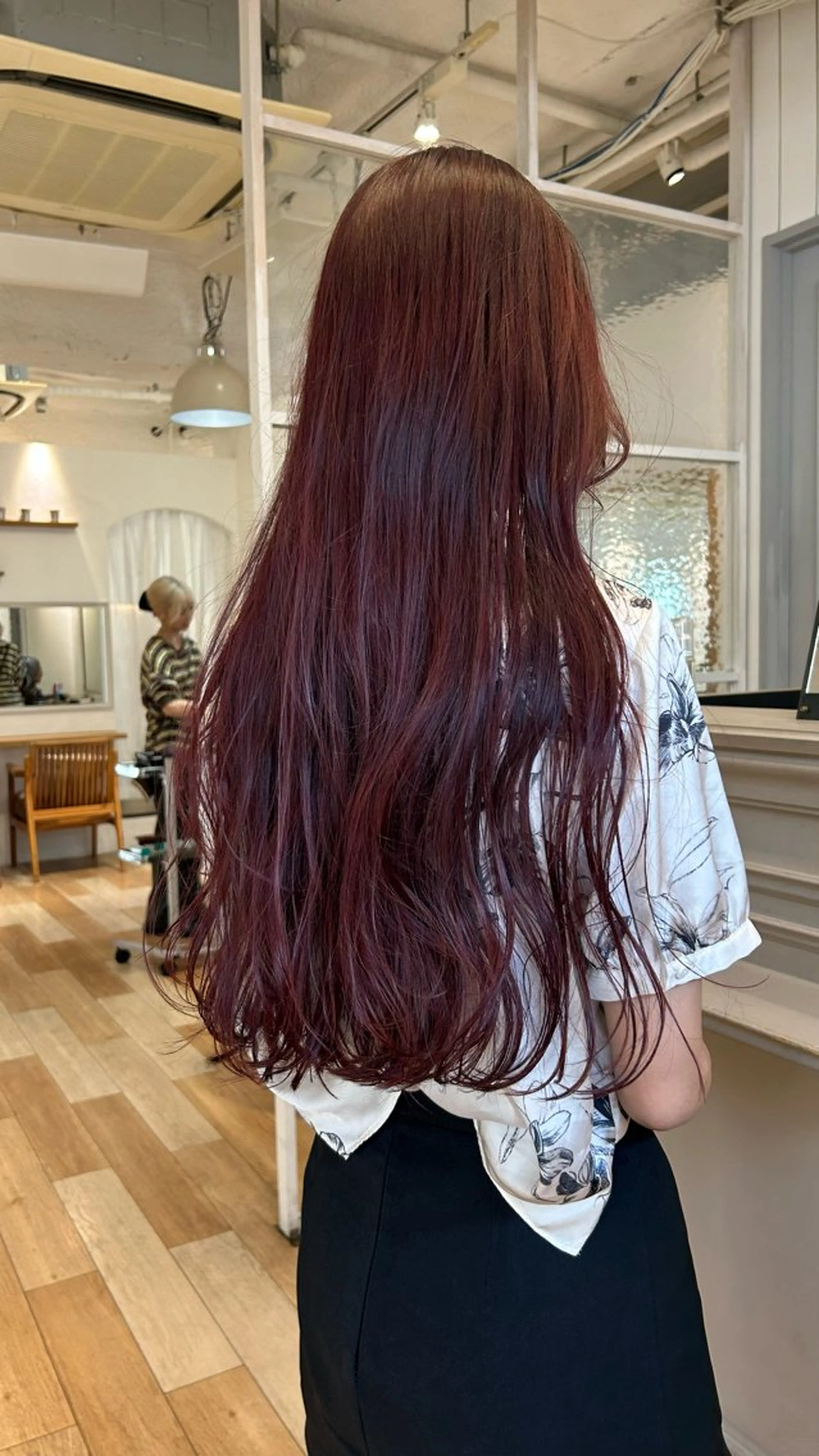 ロング カラー カット ヘアカラー じゅわっと暖色カラー 🍊Moemiのヘアスタイル