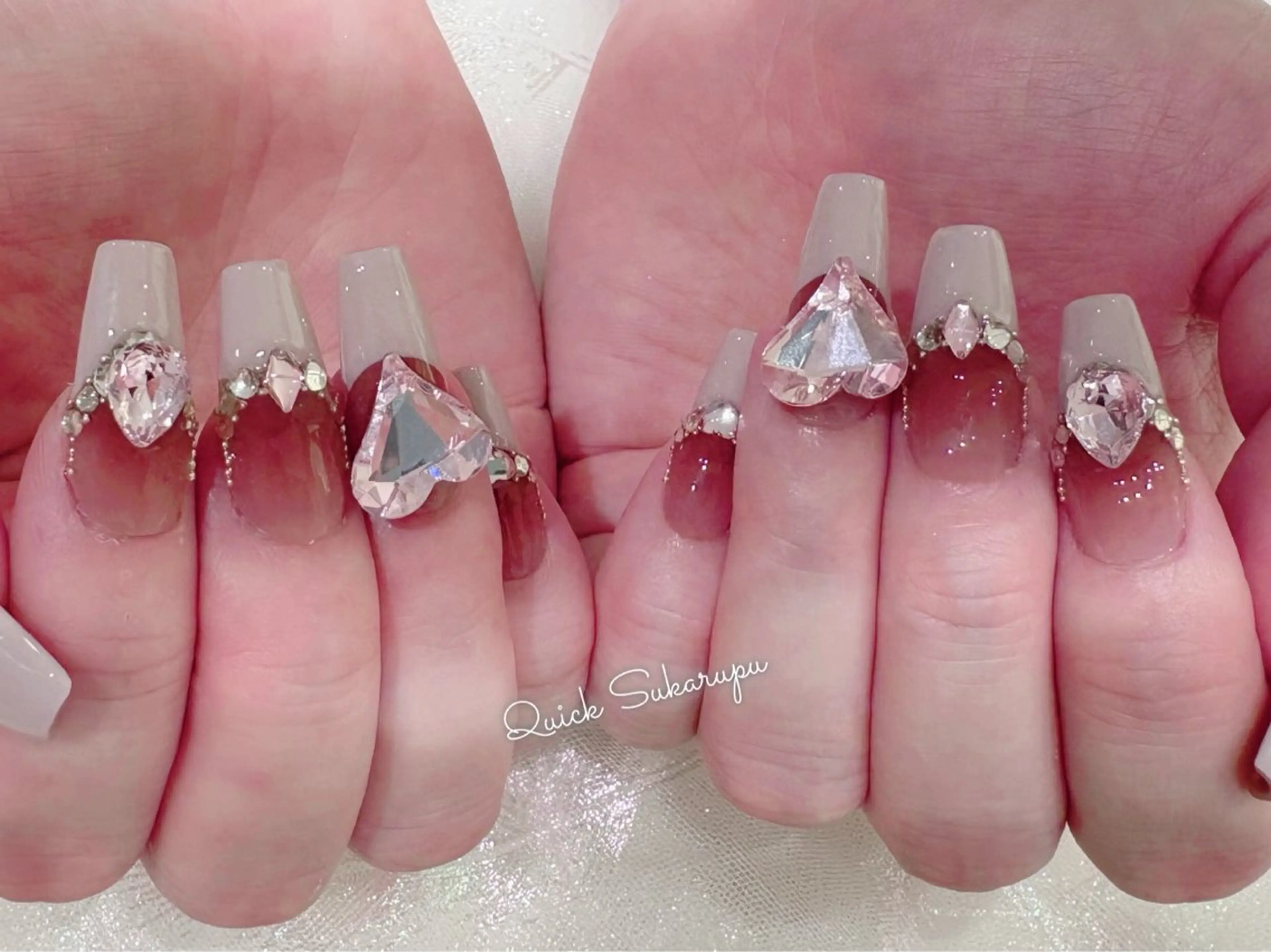 ロング Quick Sukarupuのネイルデザイン