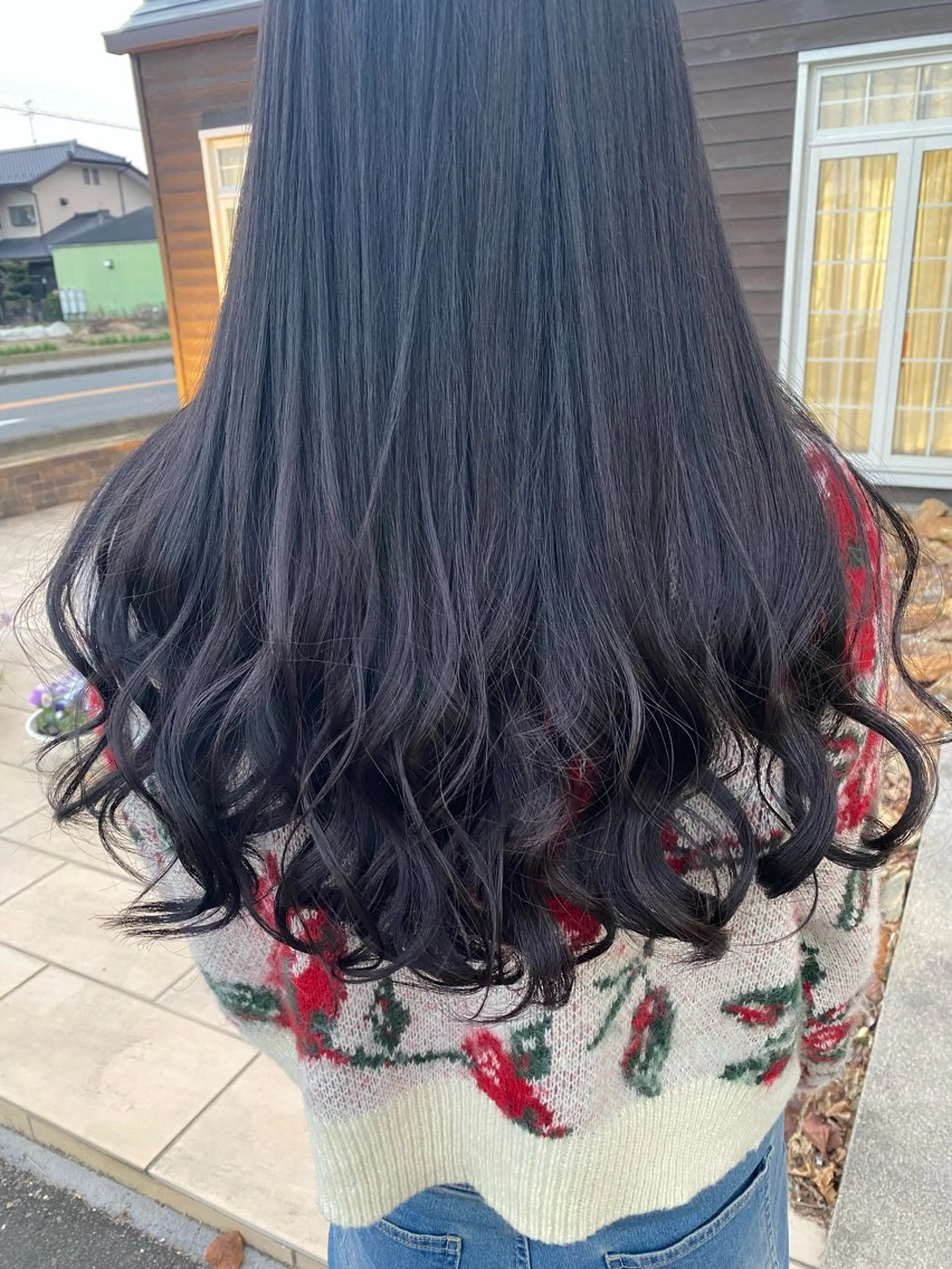 ロング カラー 森 麻衣葉のヘアスタイル