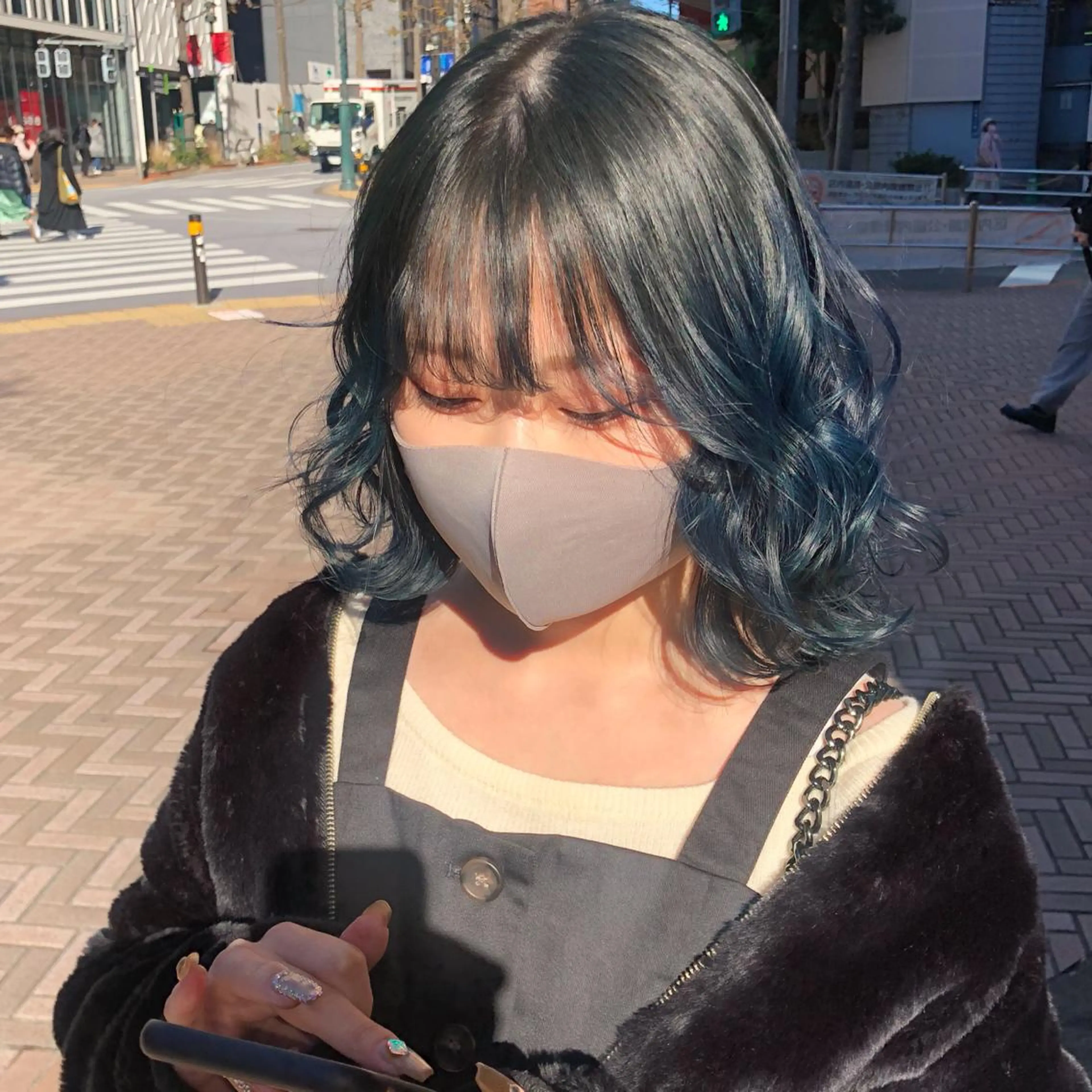 ミディアム カラー ゆう🫧 透明感/ハイトーンのヘアスタイル