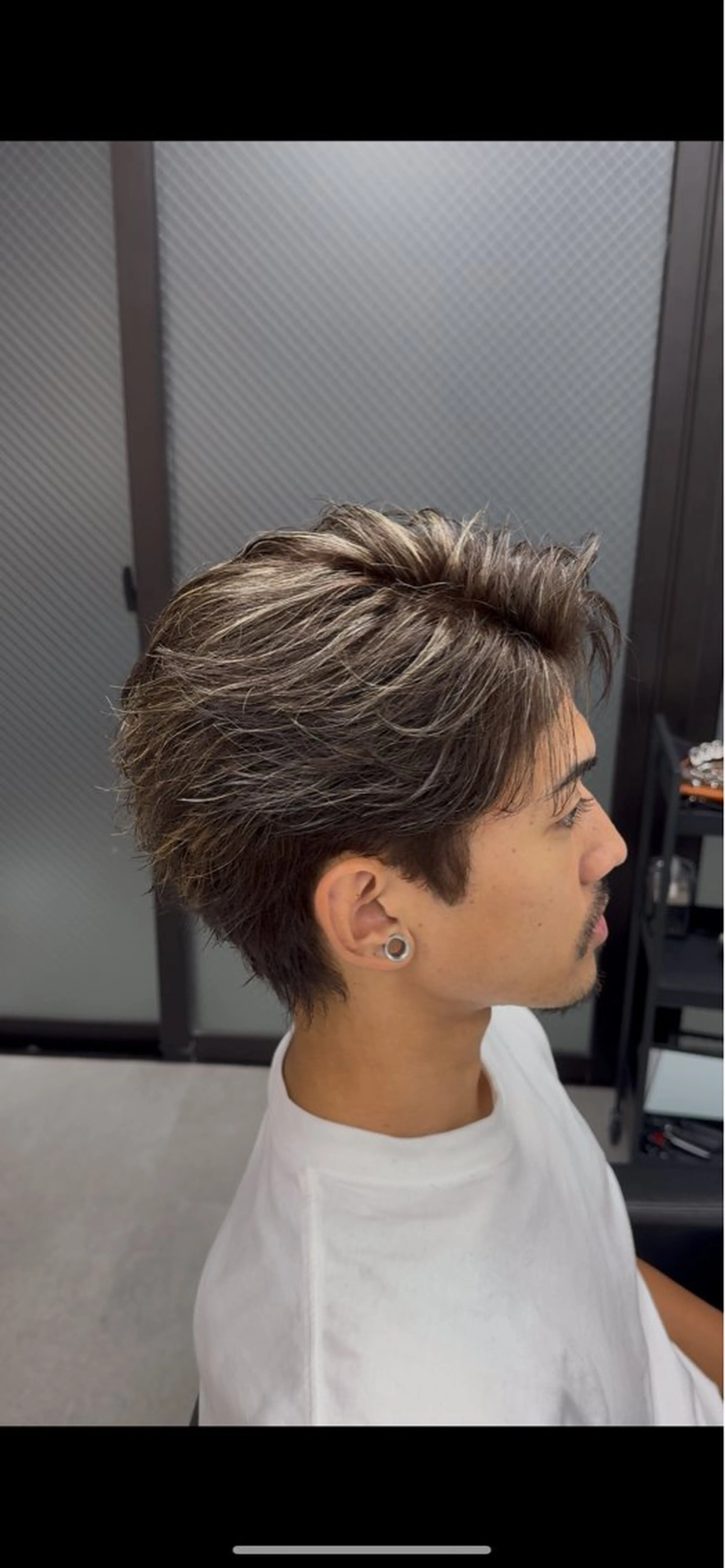 メンズカット+メッシュの写真