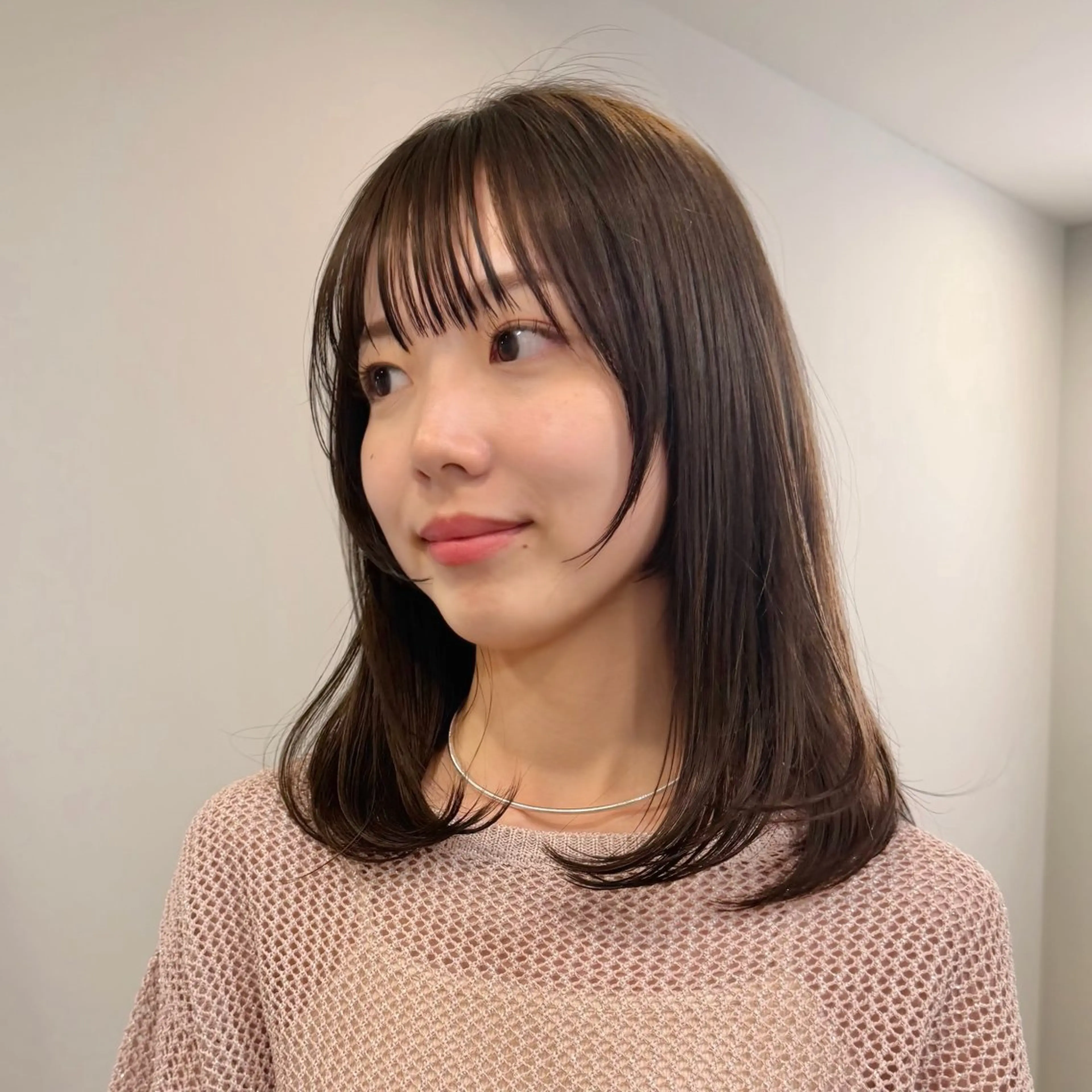 ミディアム カラー SAKI 新宿のヘアスタイル