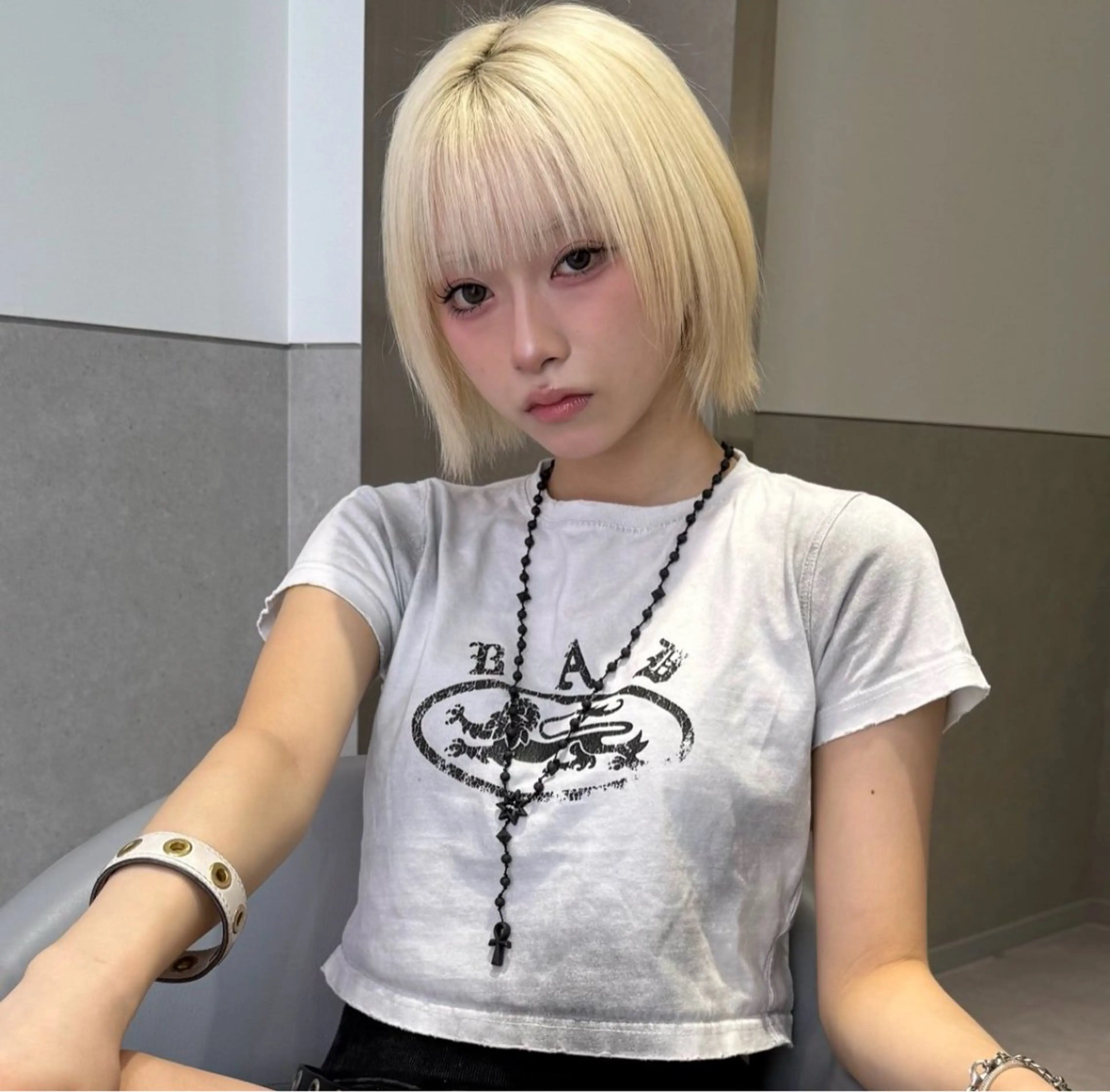 ショート 顔周りカット 小顔カット VIVIE 福岡天神店のヘアスタイル