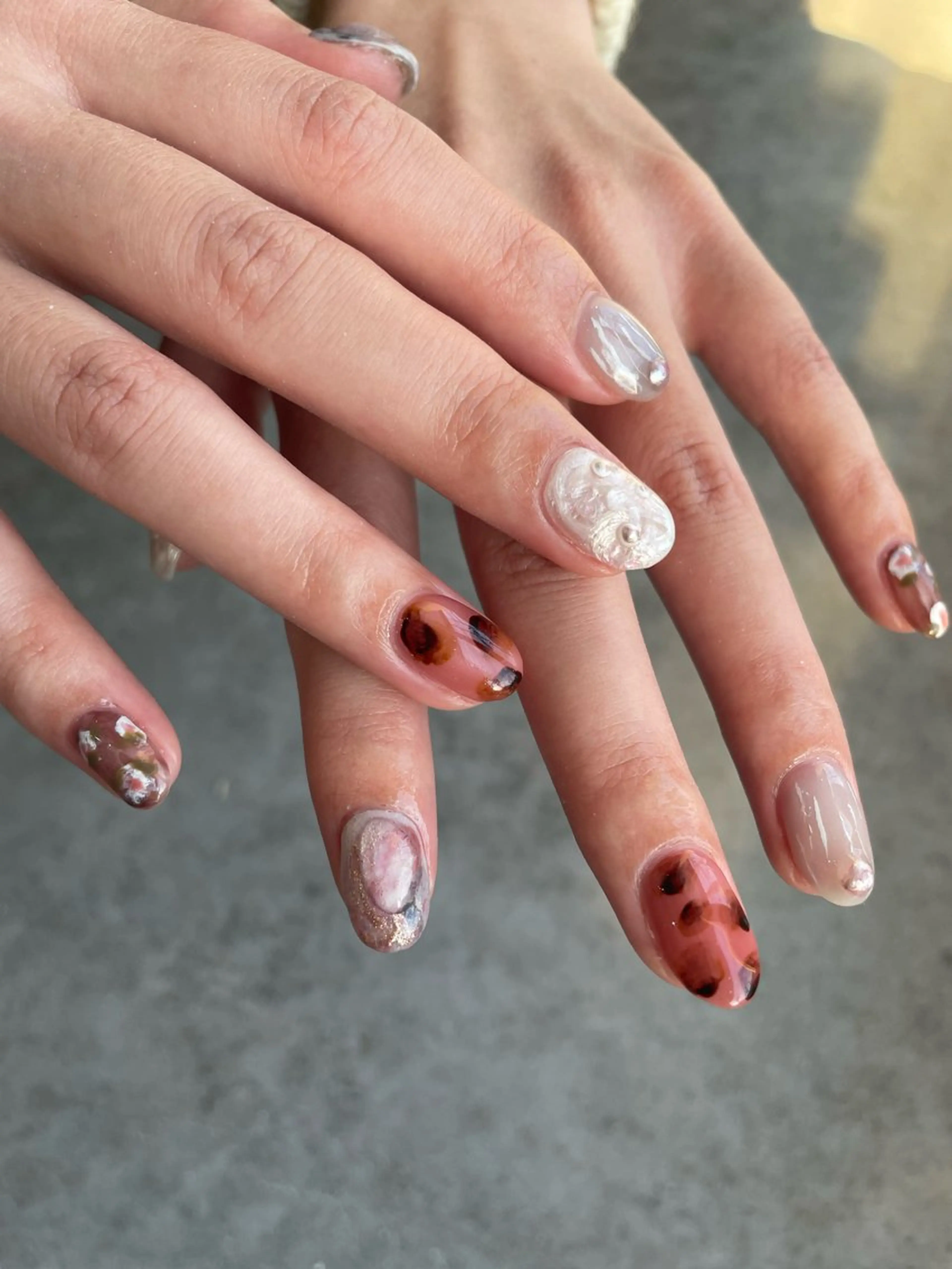 ネイル ニュアンスネイル ハンドネイル 【 Lea's 】 kaedeのネイルデザイン