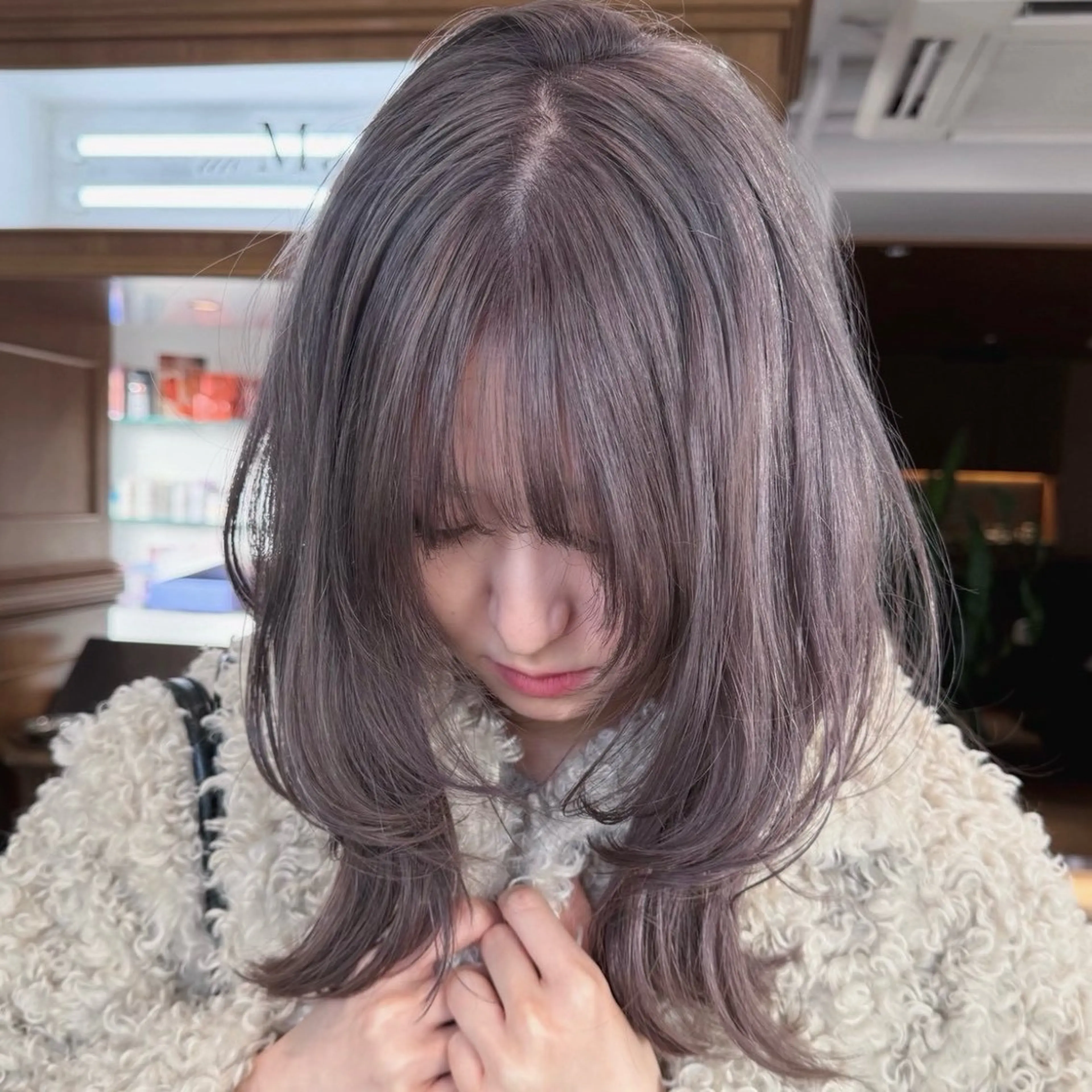 ミディアム カラー カット ヘアカラー レイヤー/透明感 カラー✩.*˚チャンのヘアスタイル