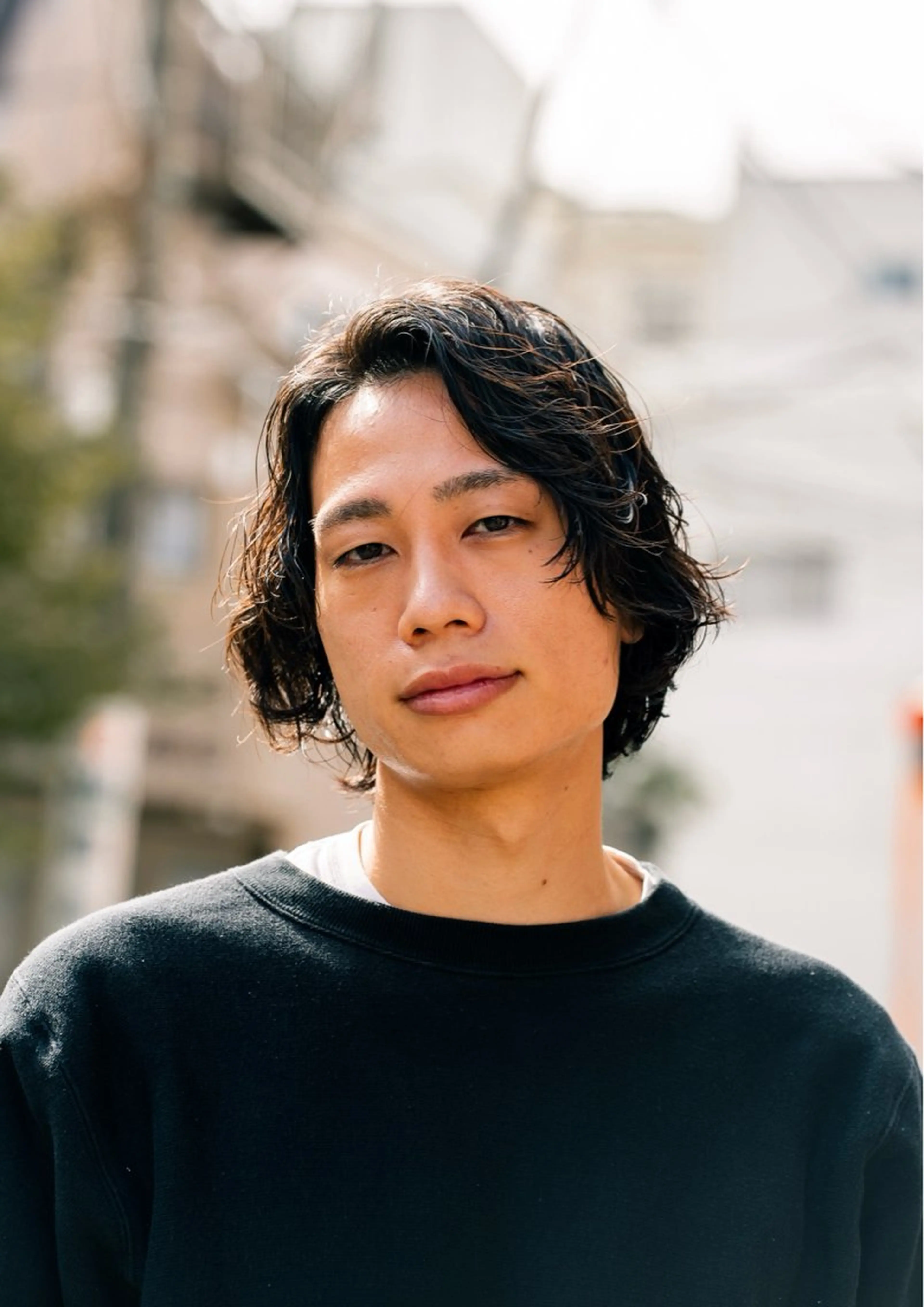 ミディアム カラー パーマ メンズ カット パーマ 🔗メンズサロン🔗 Kieのヘアスタイル