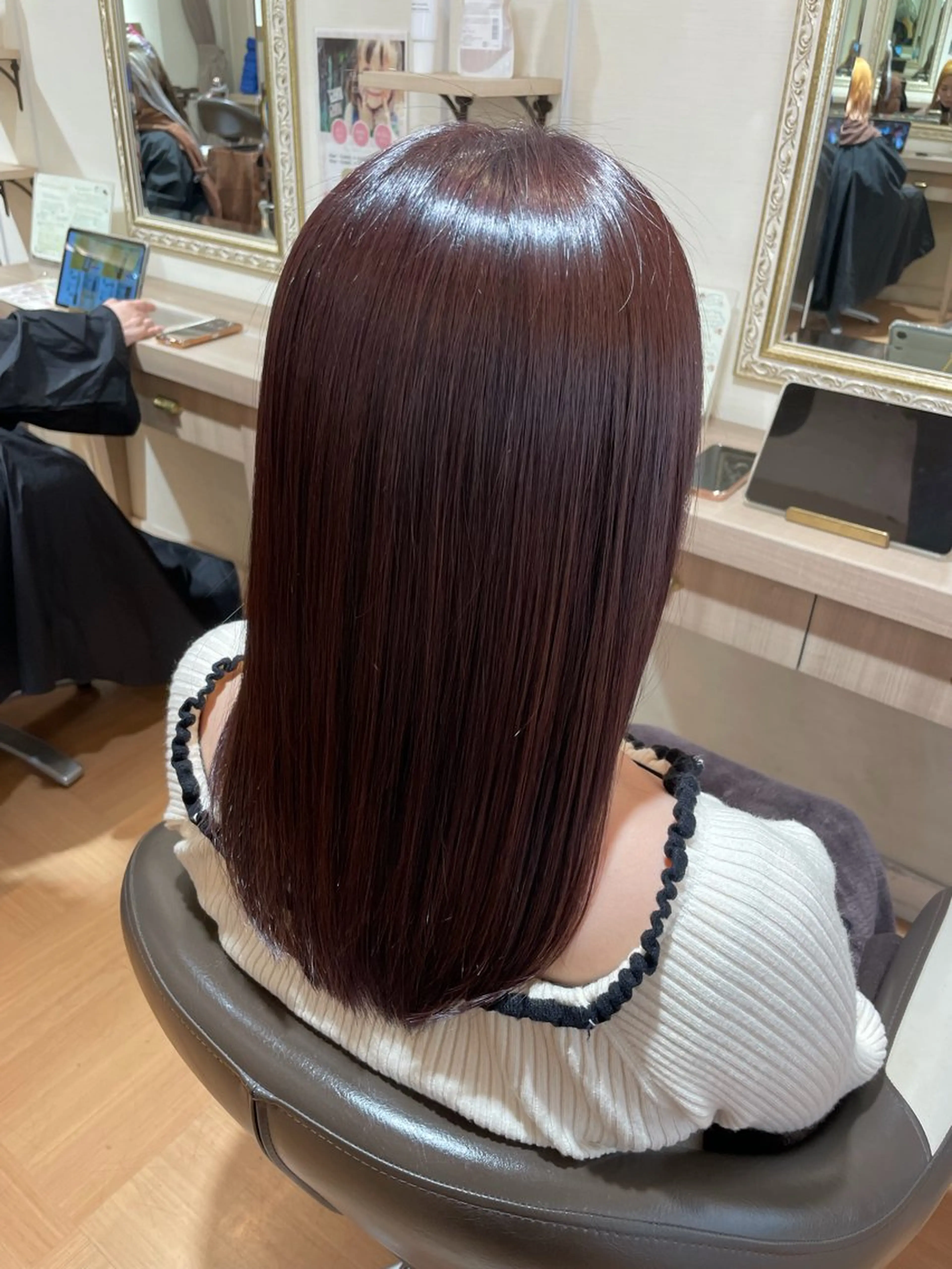 セミロング カラー カット ヘアカラー 菅原 渚のヘアスタイル