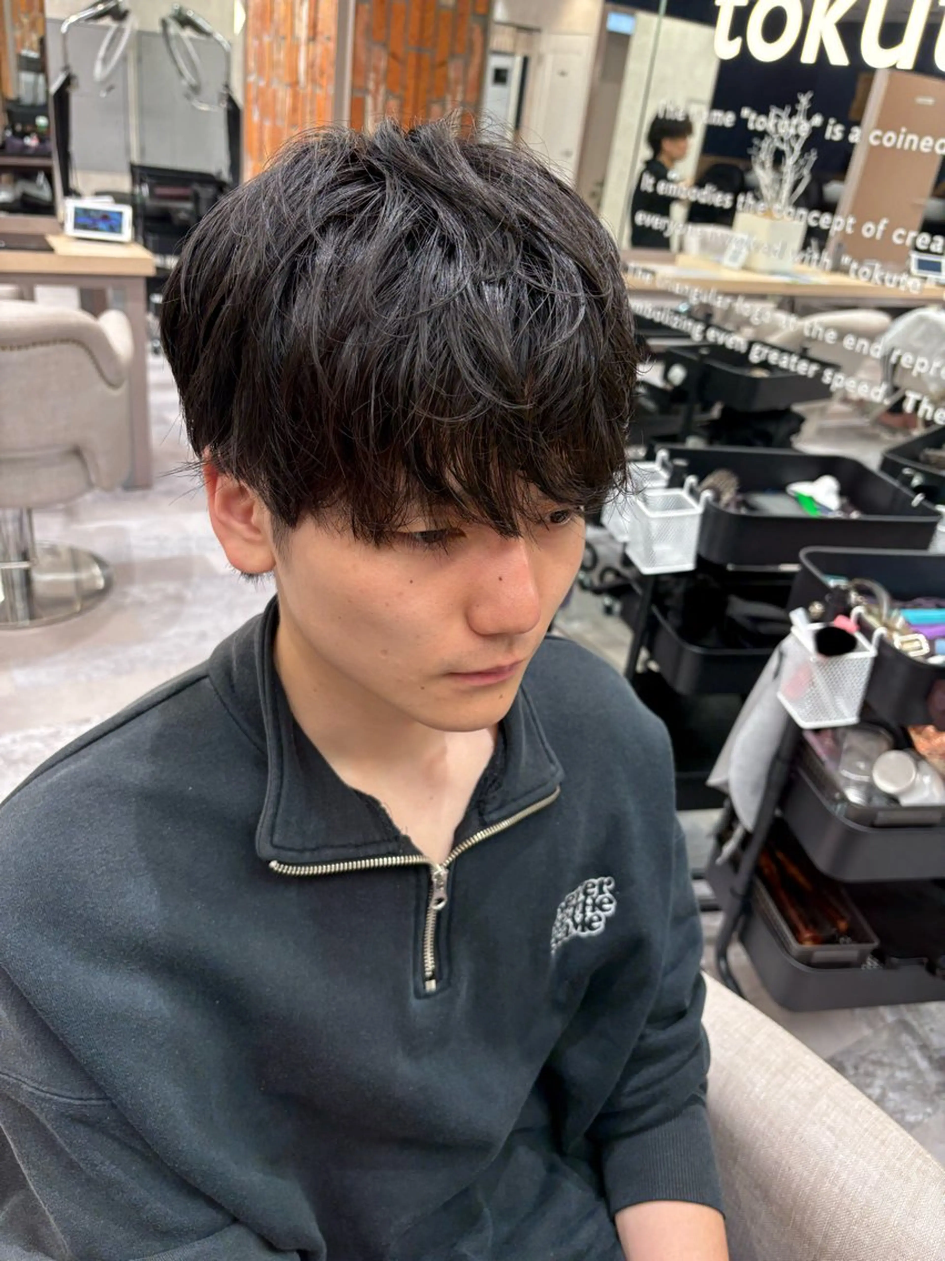 メンズ カット ヘッドスパ tokute 片岡心🐥のヘアスタイル