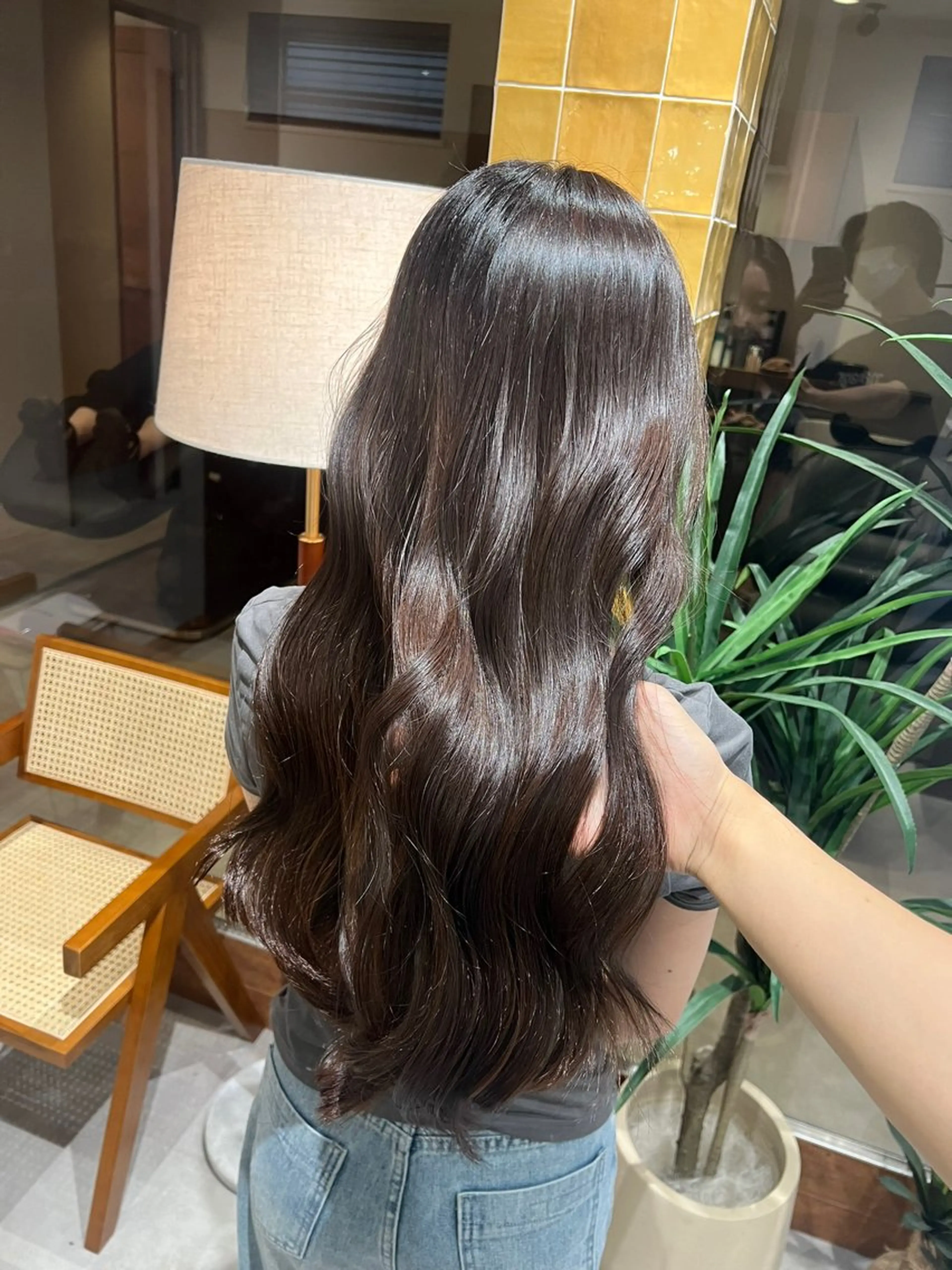 ロング カット ヘアカラー トリートメント 艶髪/透明感 レイヤー YUKIのヘアスタイル
