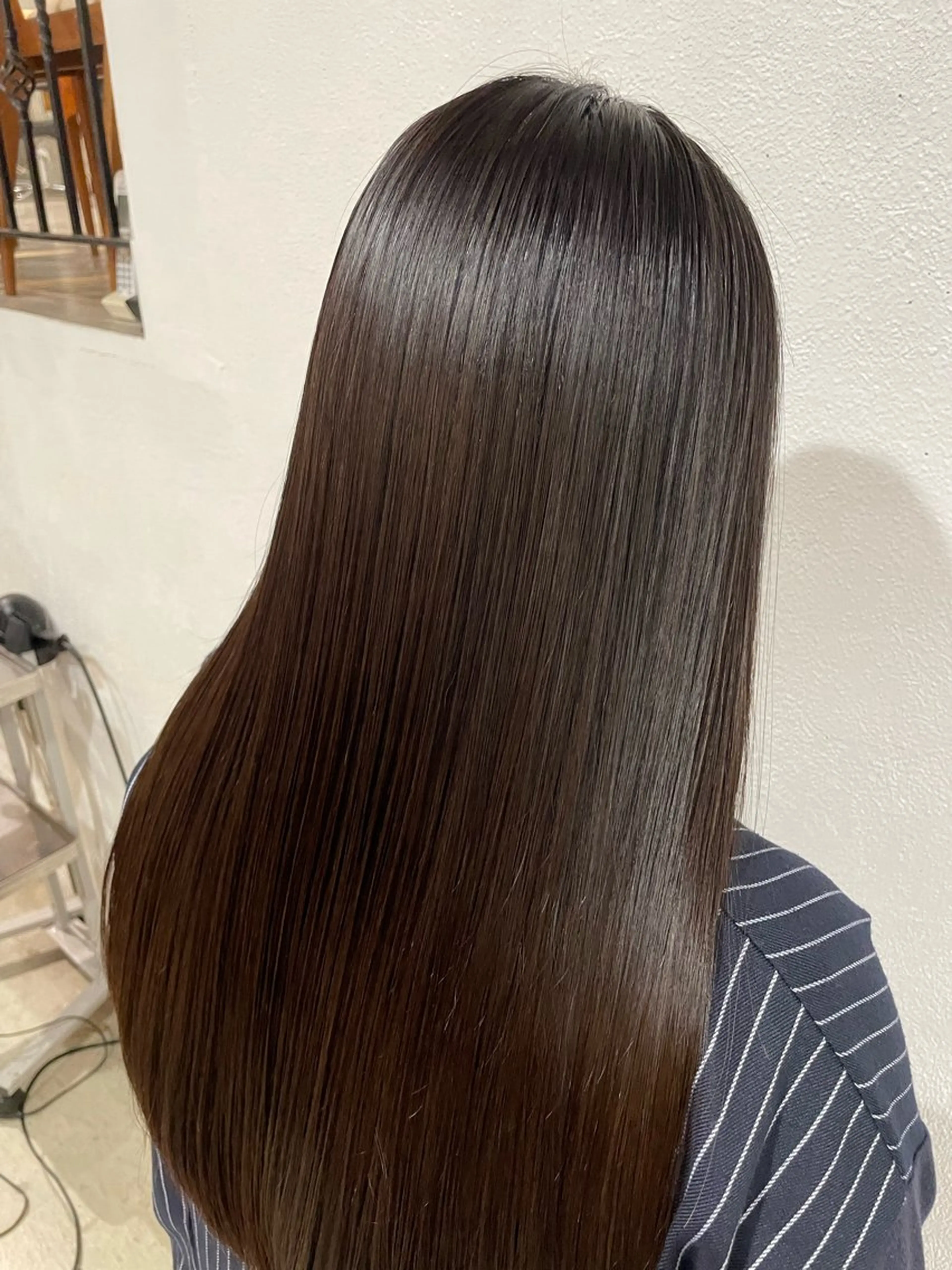 ロング パーマ 髪質改善 縮毛矯正 ストレートパーマ 縮毛矯正 【お洒落パーマ】 Elme　肥塚康汰郎のヘアスタイル