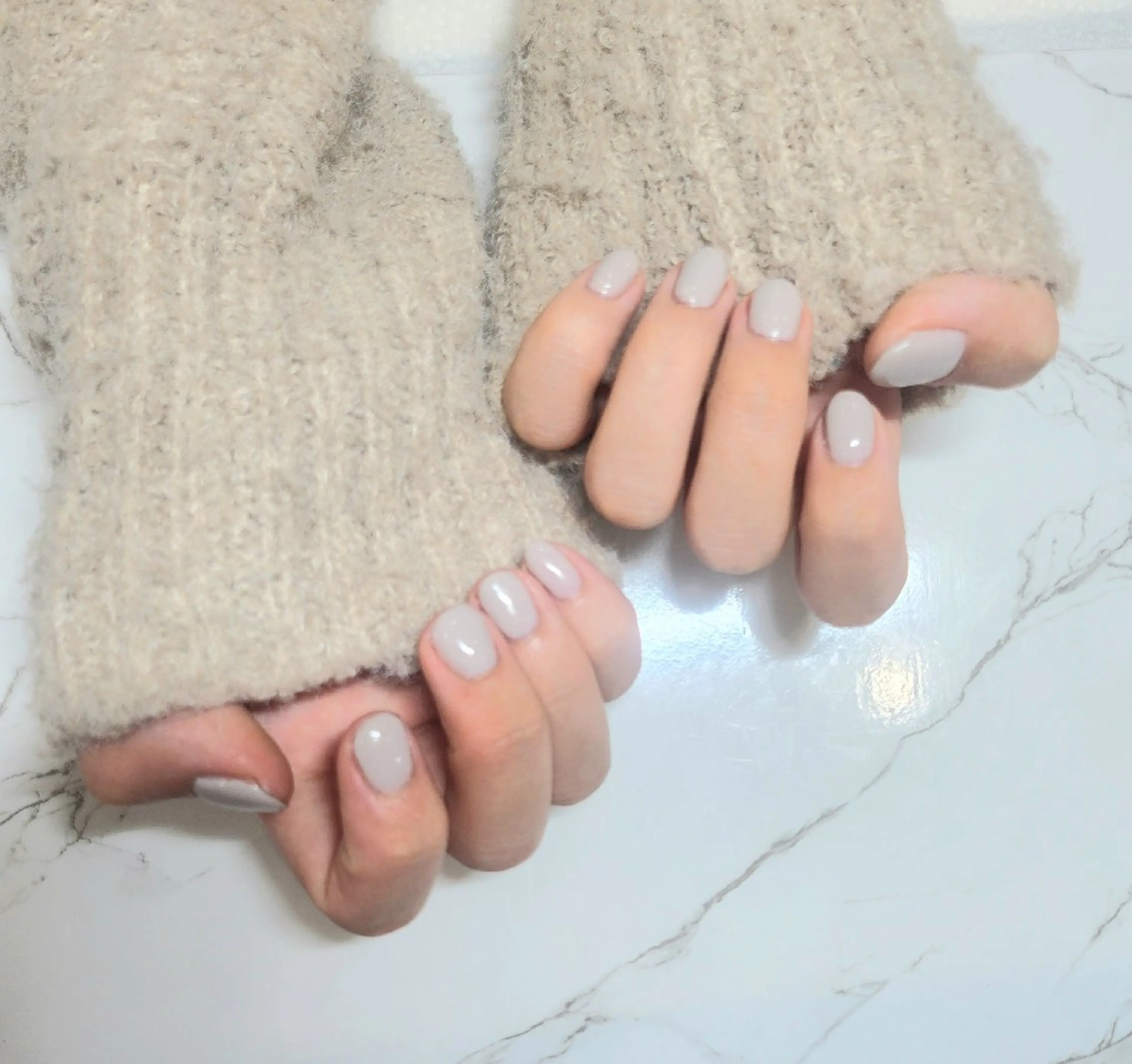 ネイル ワンカラーネイル ハンドネイル MINON☆ Alet salonのネイルデザイン