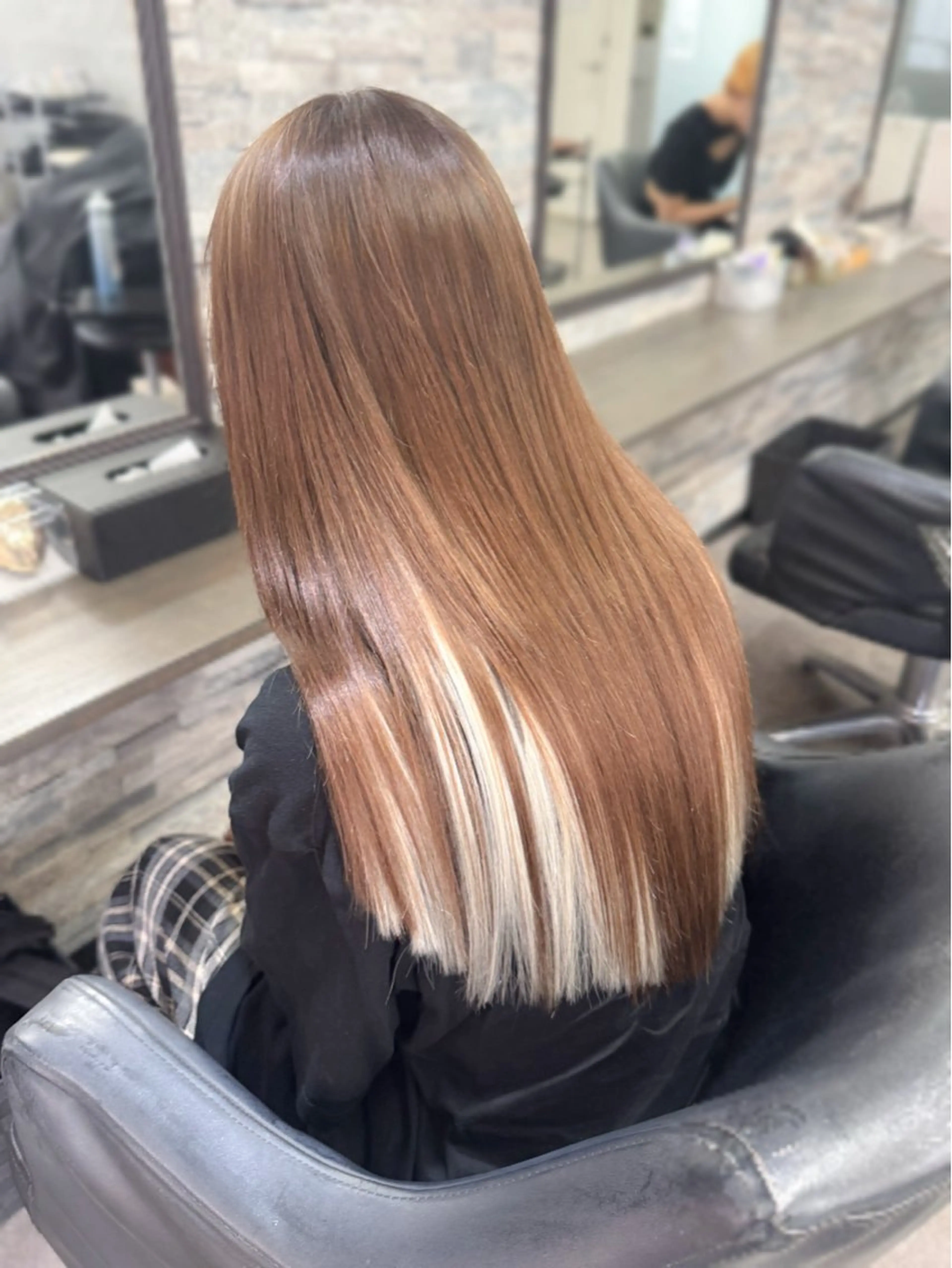 ロング カット エクステ ハイトーンエクステ 🎩カズキ🎩のヘアスタイル