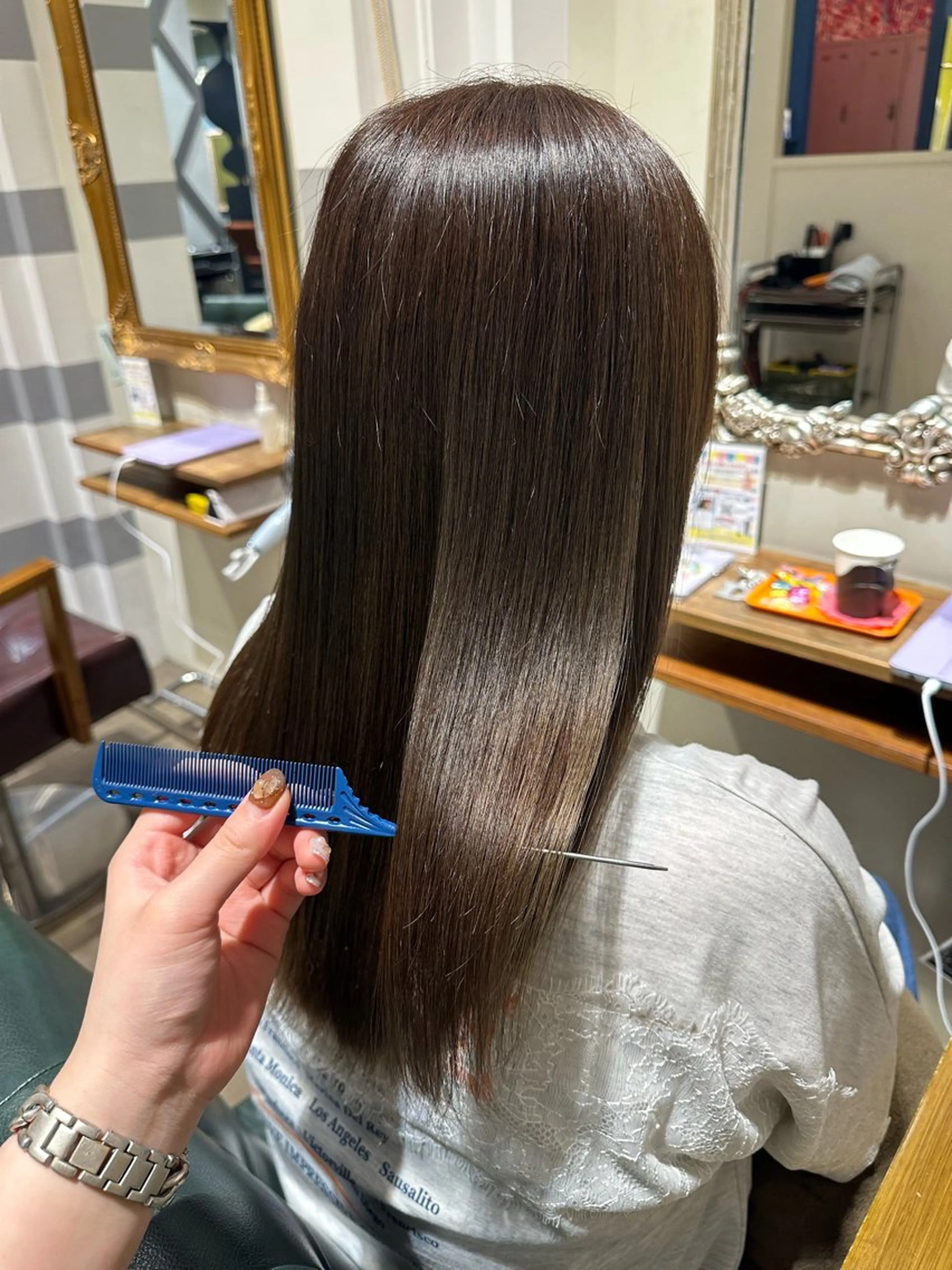 セミロング カラー 【echelle】 あむのヘアスタイル