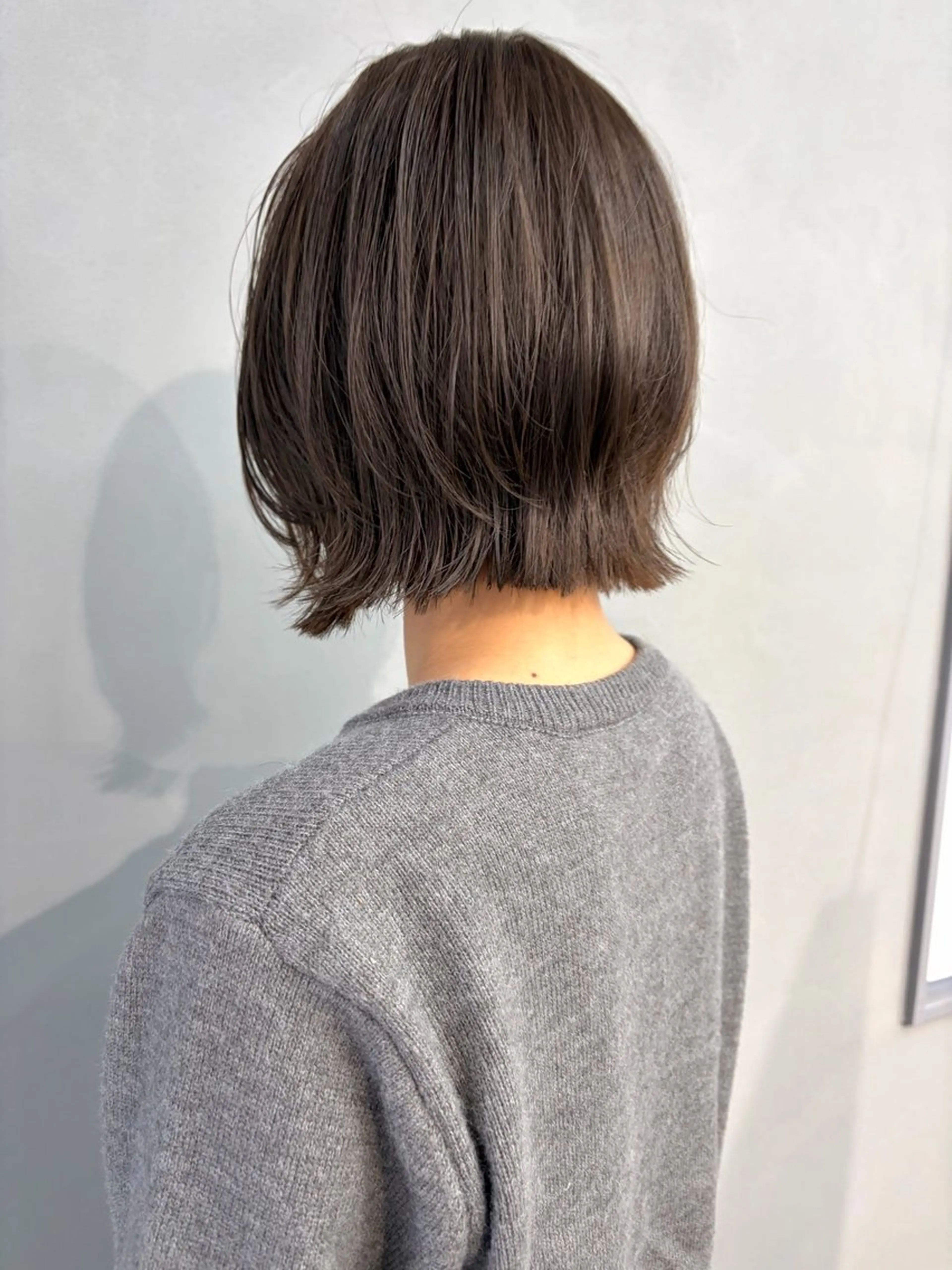 ショート カラー ボブ レイヤーカット カット ヘアカラー トリートメント Alen所属・S. Hitomiのヘアスタイル