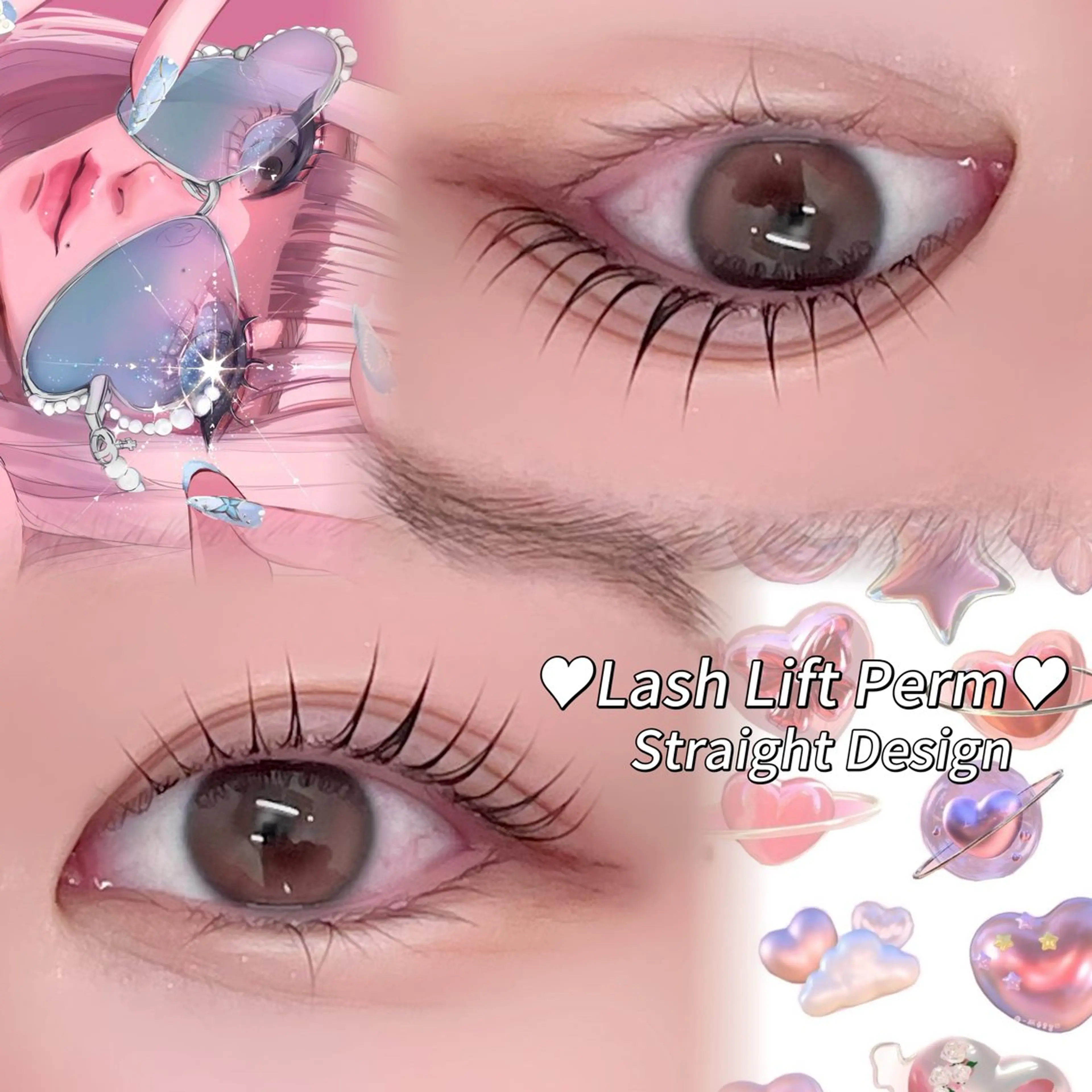 マツエク・マツパ 一重×まつ毛パーマ マツパ 🌙Rebecca ERINA🐈‍⬛のマツエク・マツパデザイン