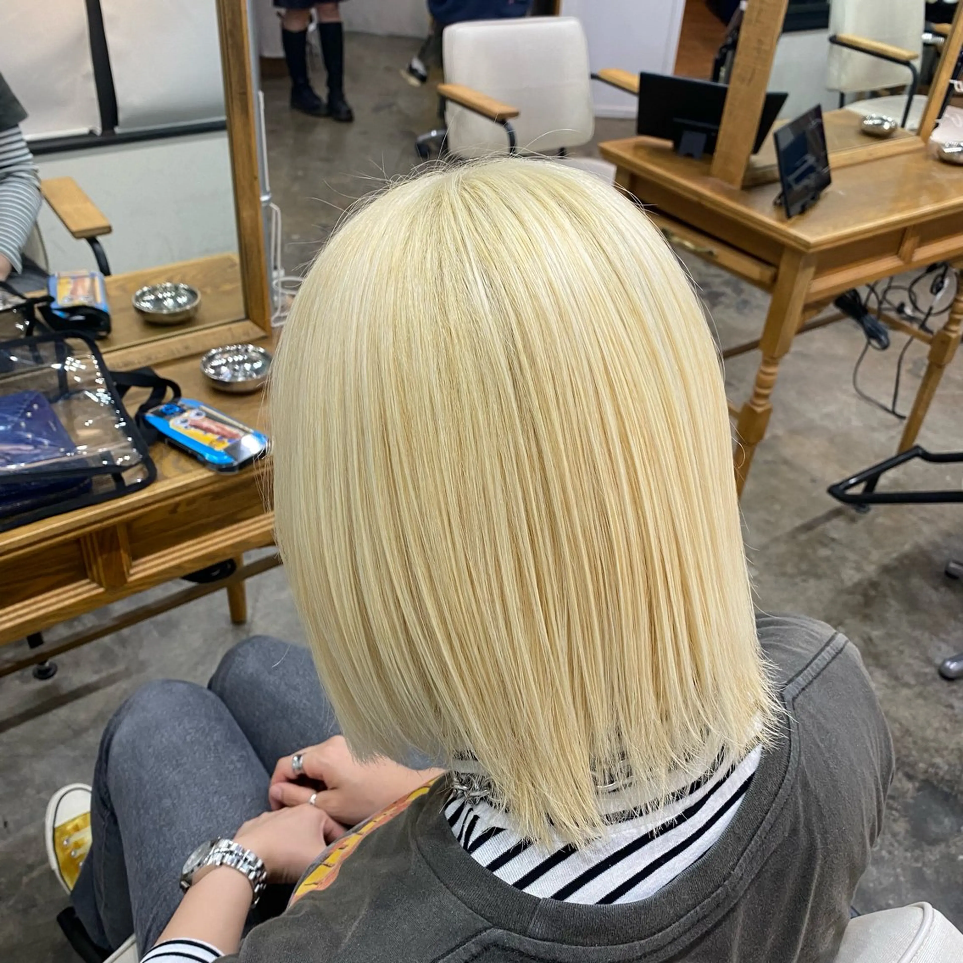 ミディアム カラー エクステモデル募集 💗大阪梅田/川上のヘアスタイル