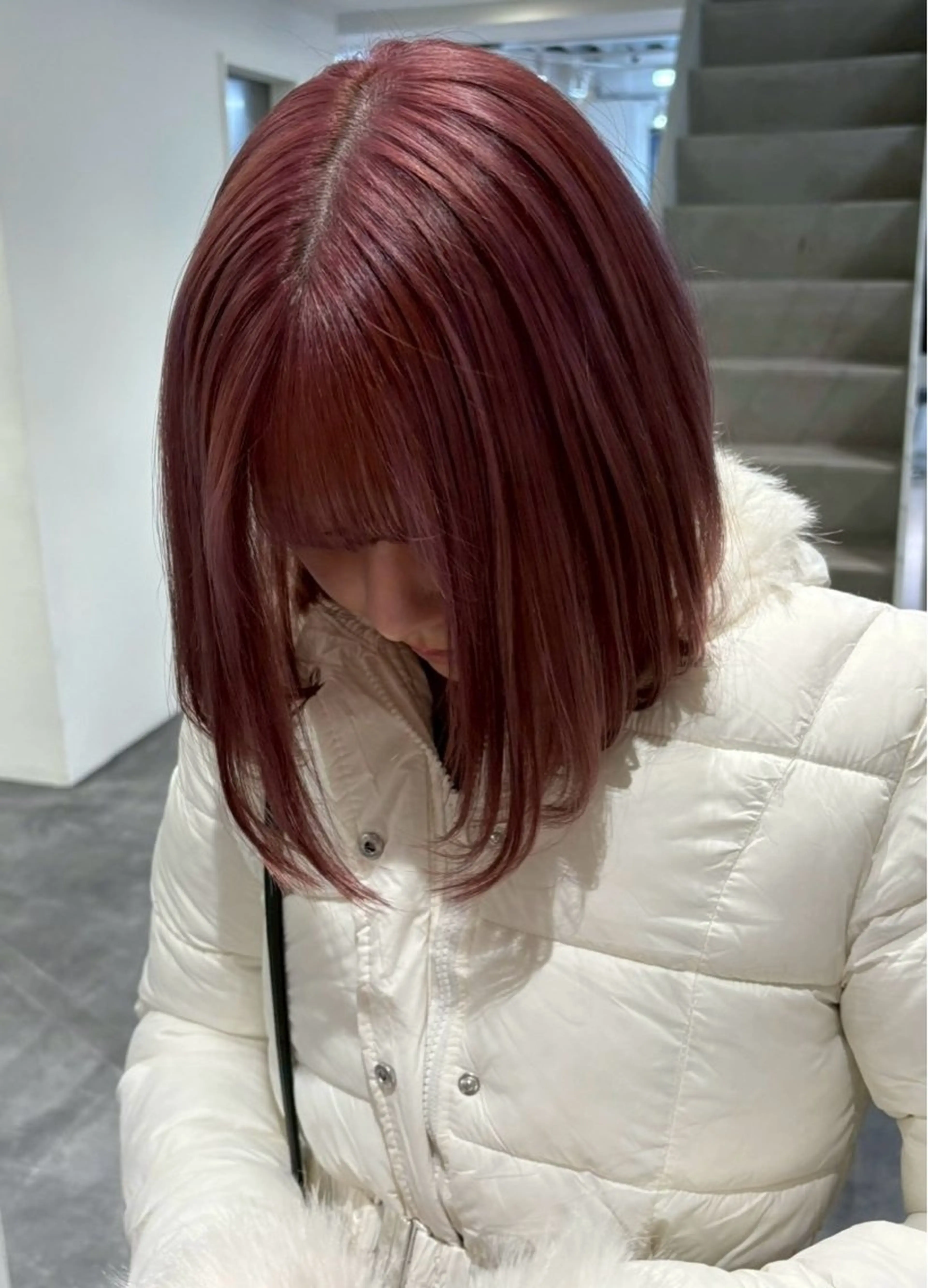 ショート カラー レッドカラー ヘアカラー うる艶カラー 🪐💫serenaのヘアスタイル