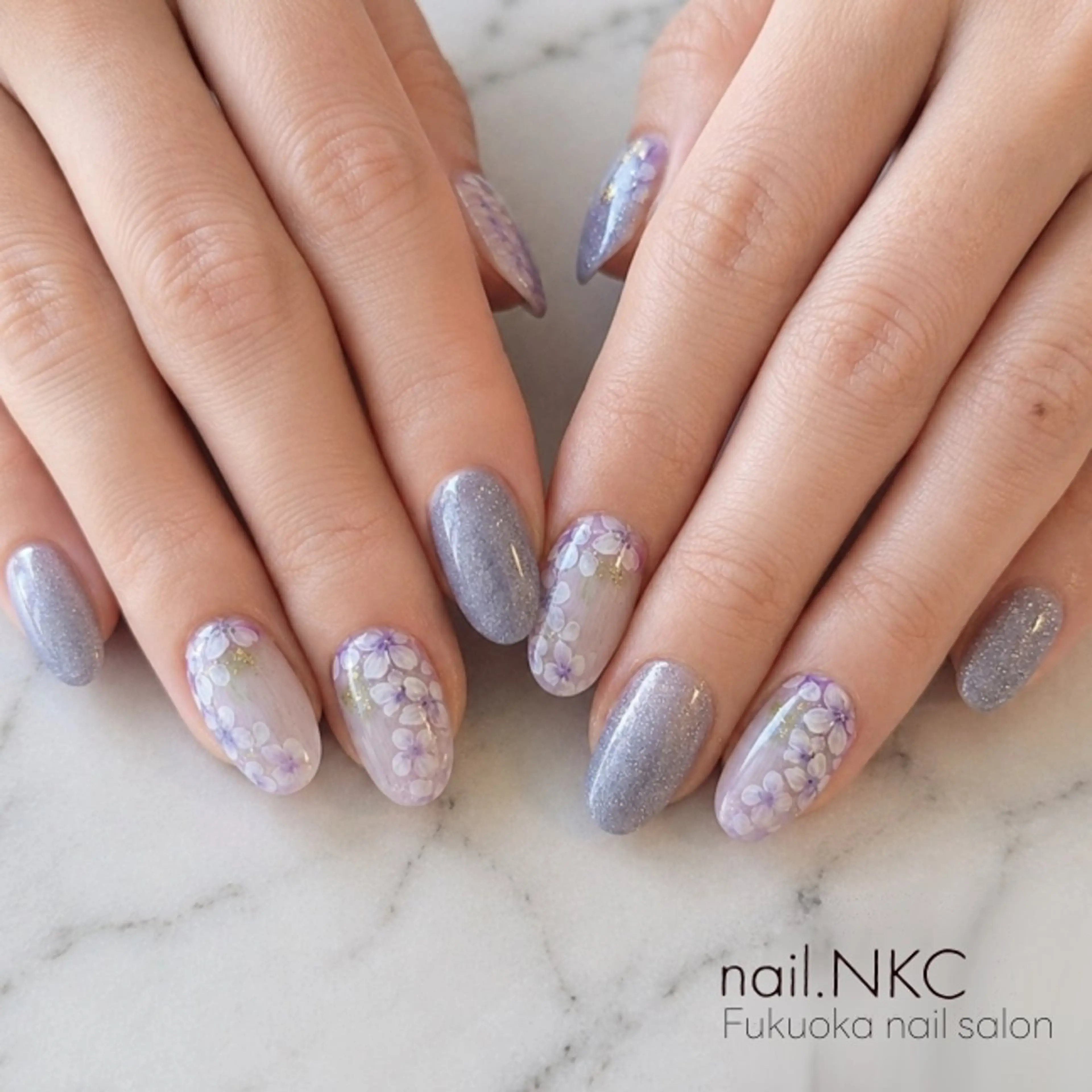 ネイル アートネイル フラワーネイル nail.NKC ネイルエヌケーシーのネイルデザイン
