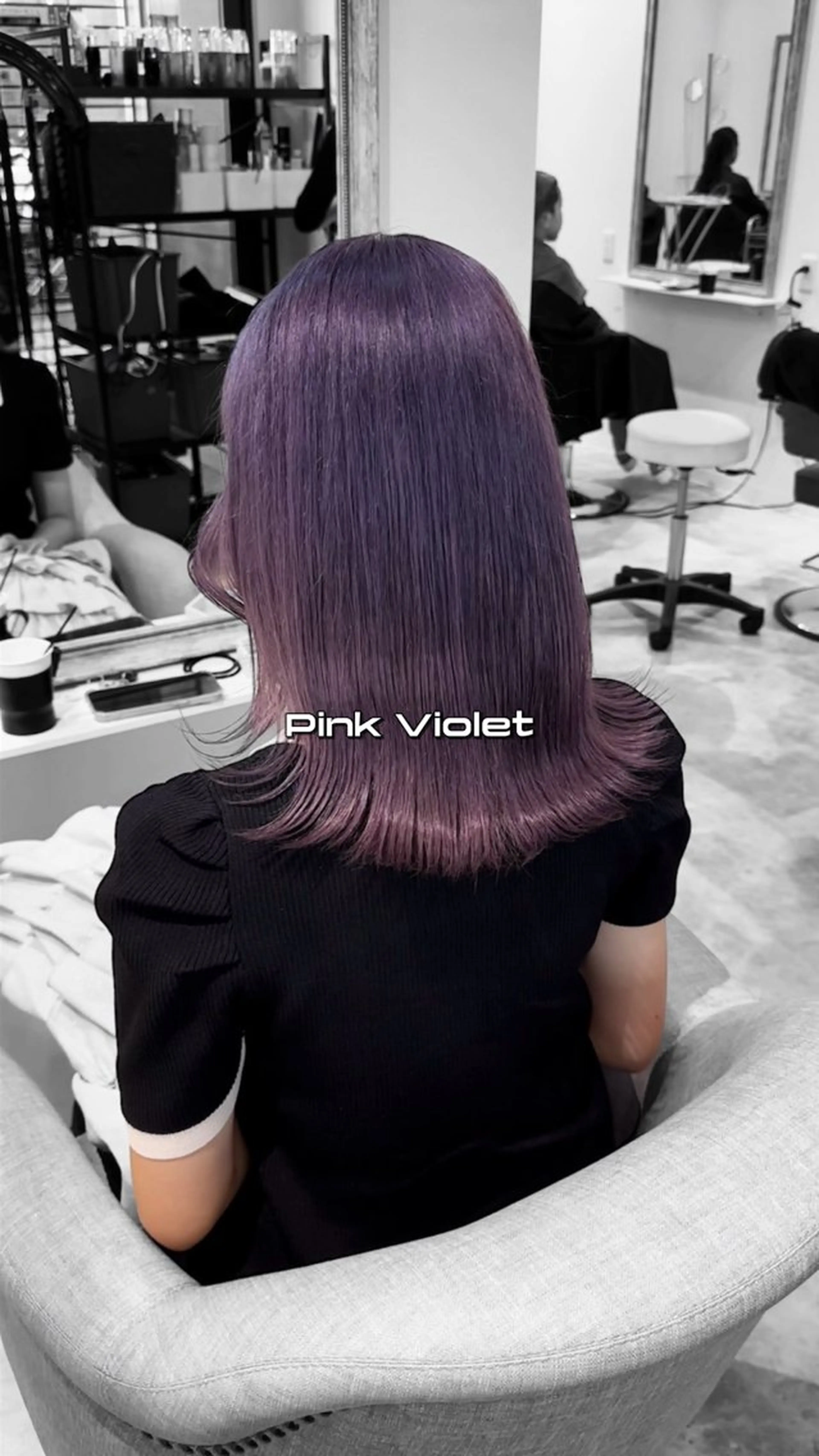 ミディアム カラー ura/デザイン/ ハイトーン/個性派のヘアスタイル